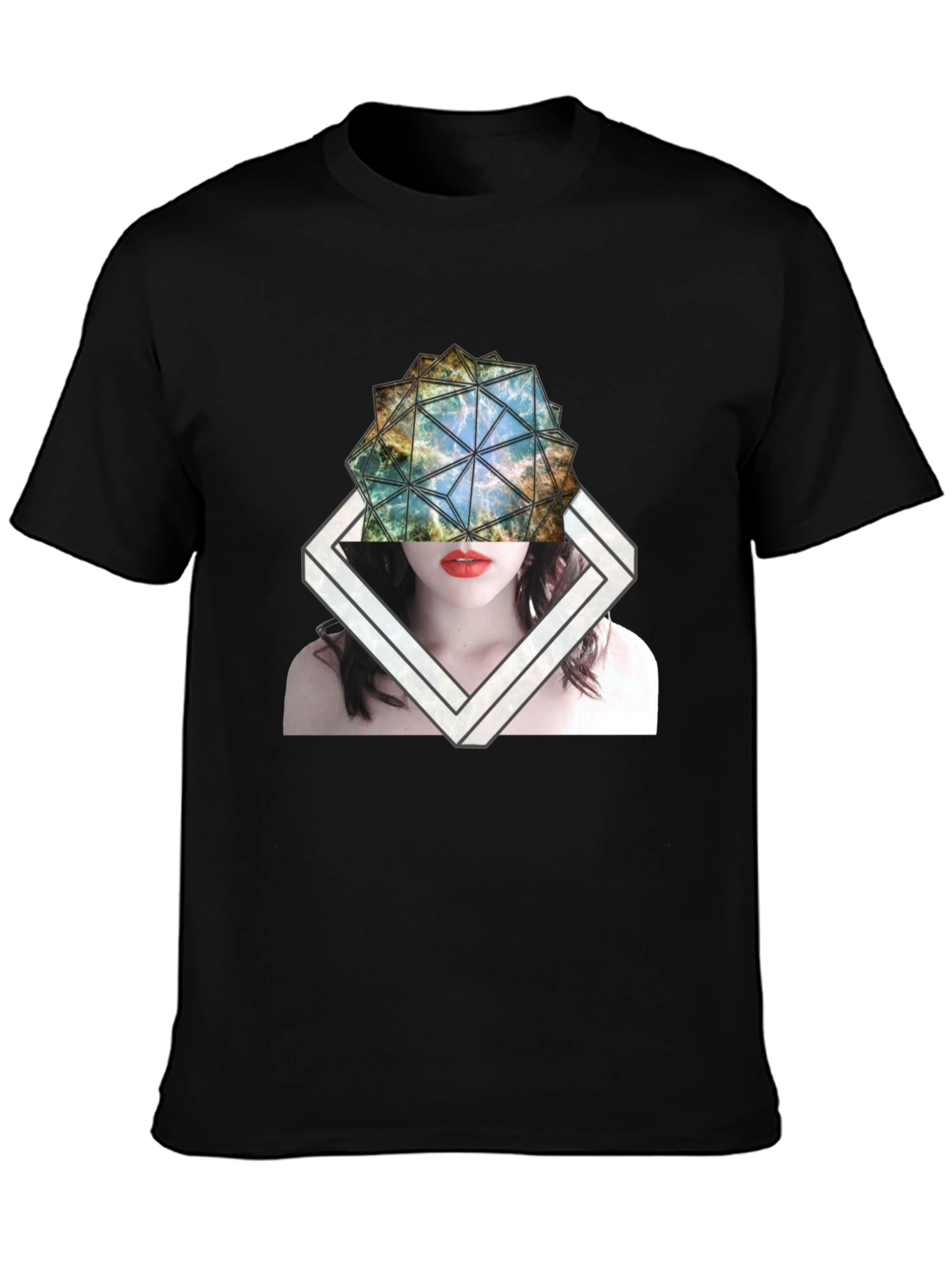 Abstract Geometric Graphic T-Shirt
