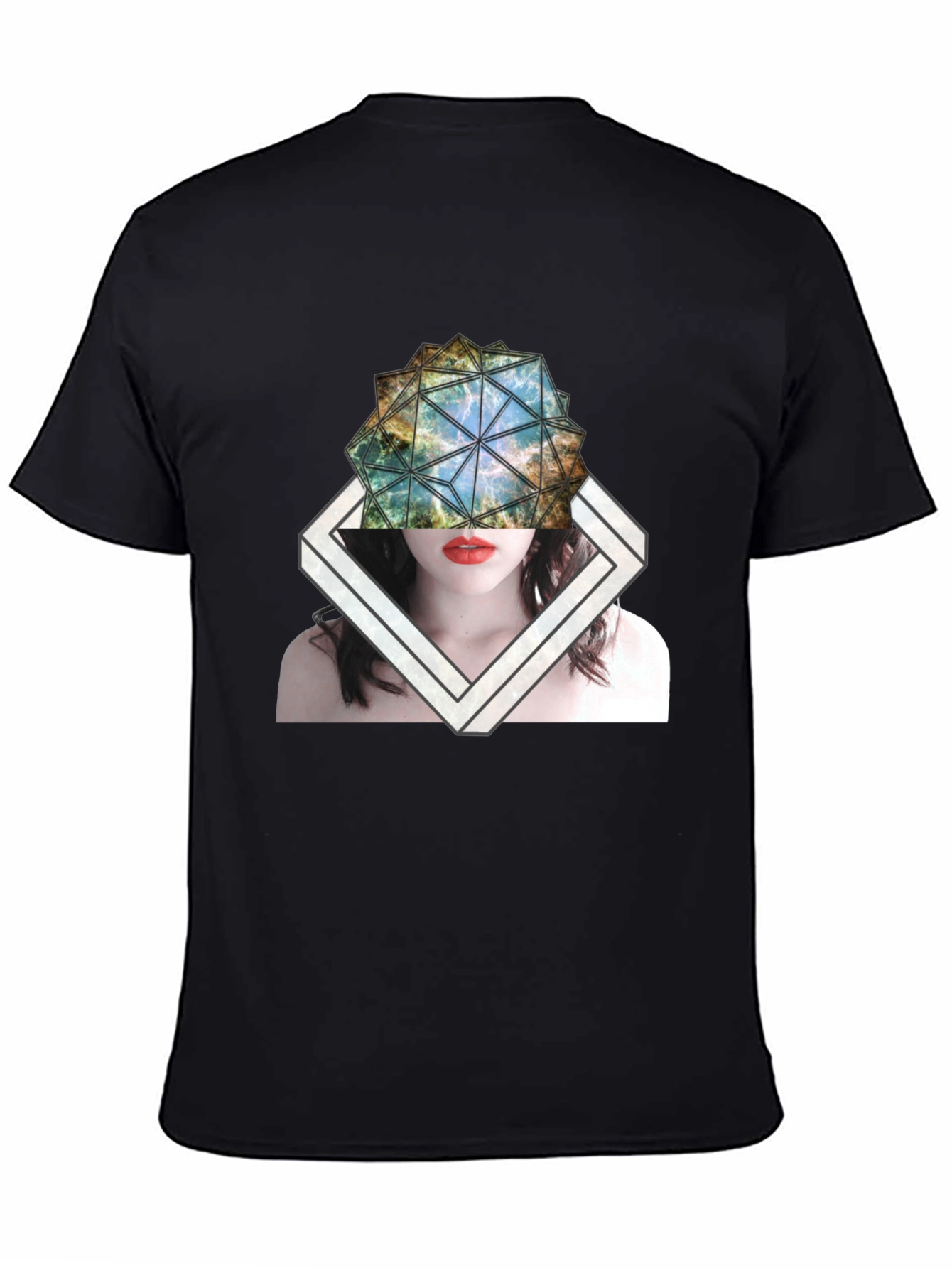 Abstract Geometric Graphic T-Shirt