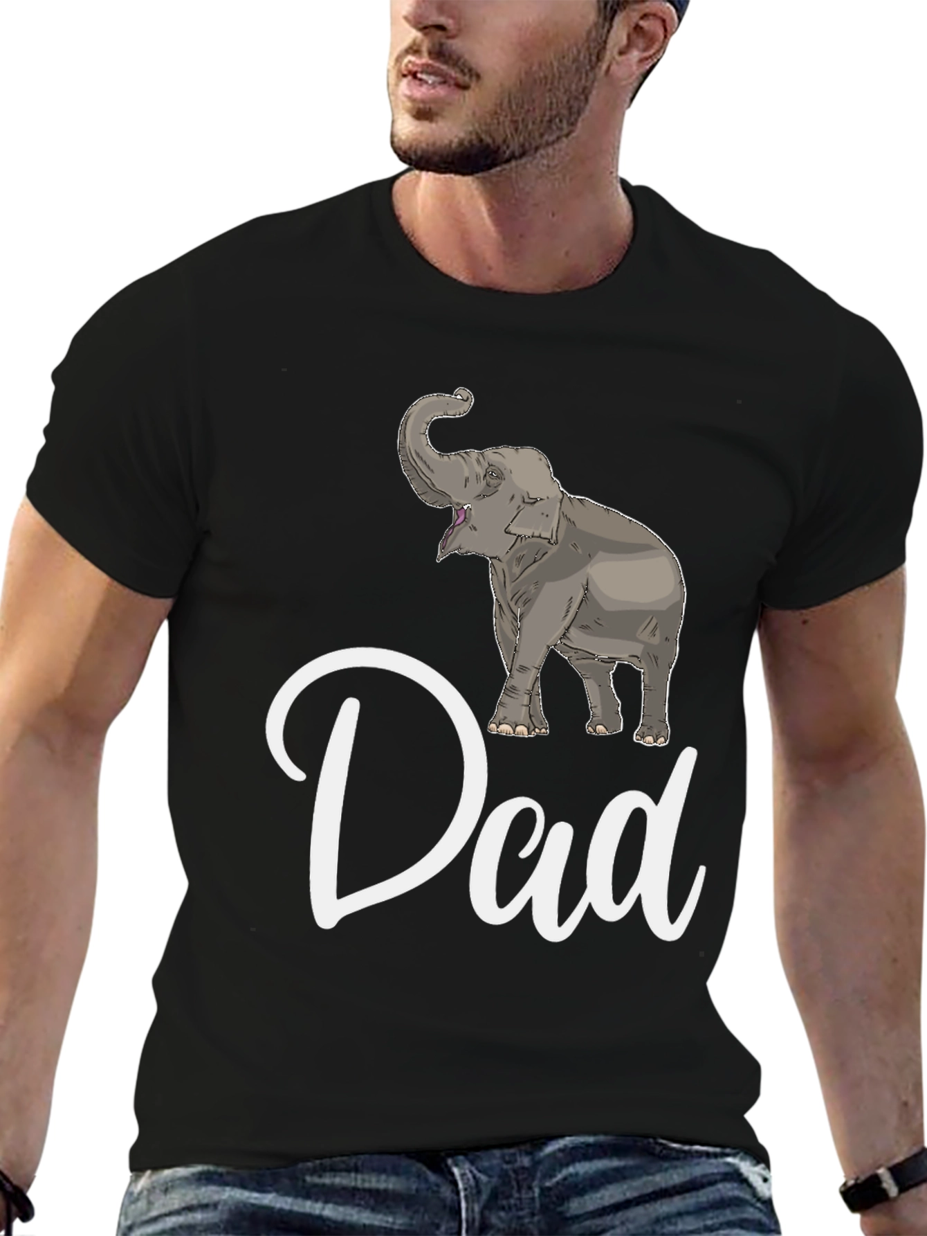 Elephant Dad T-Shirt - Cute Fathers Day Gift