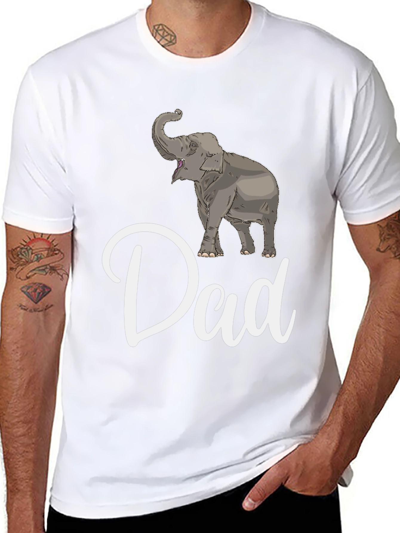 Elephant Dad T-Shirt - Cute Fathers Day Gift