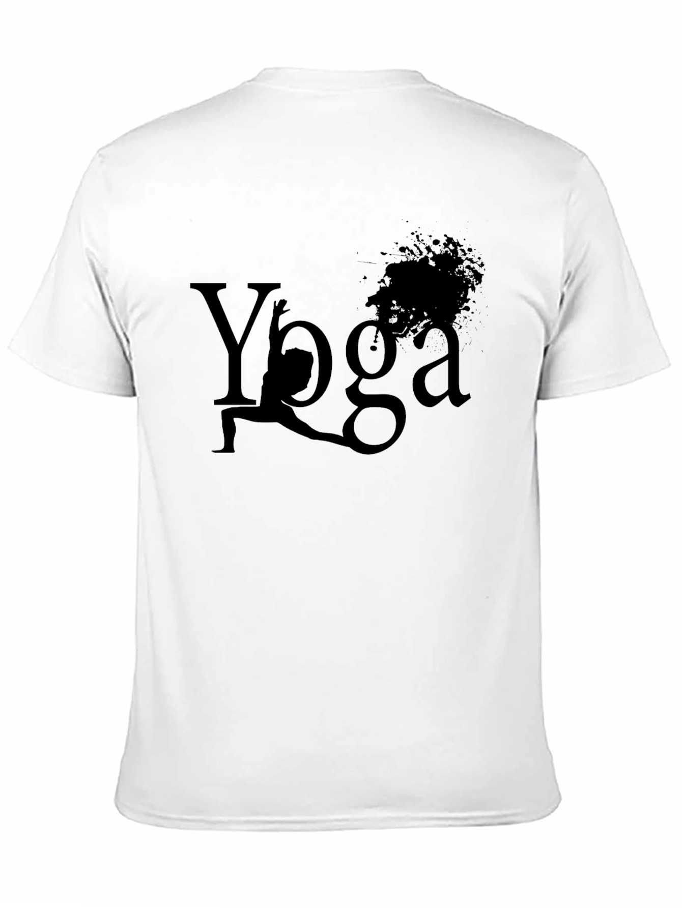 Yoga Pose Graphic Tee - Mens Black T-Shirt