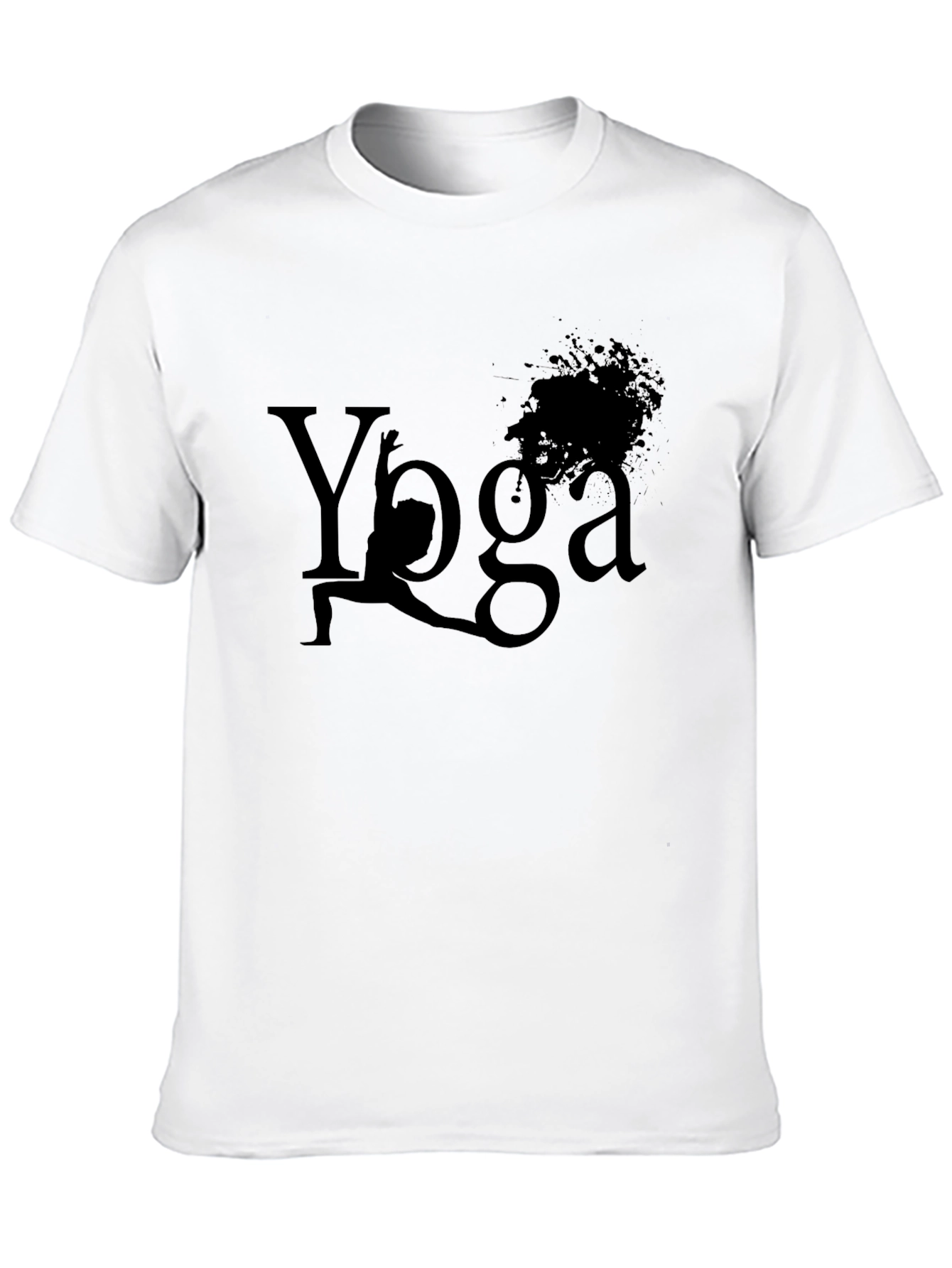Yoga Pose Graphic Tee - Mens Black T-Shirt