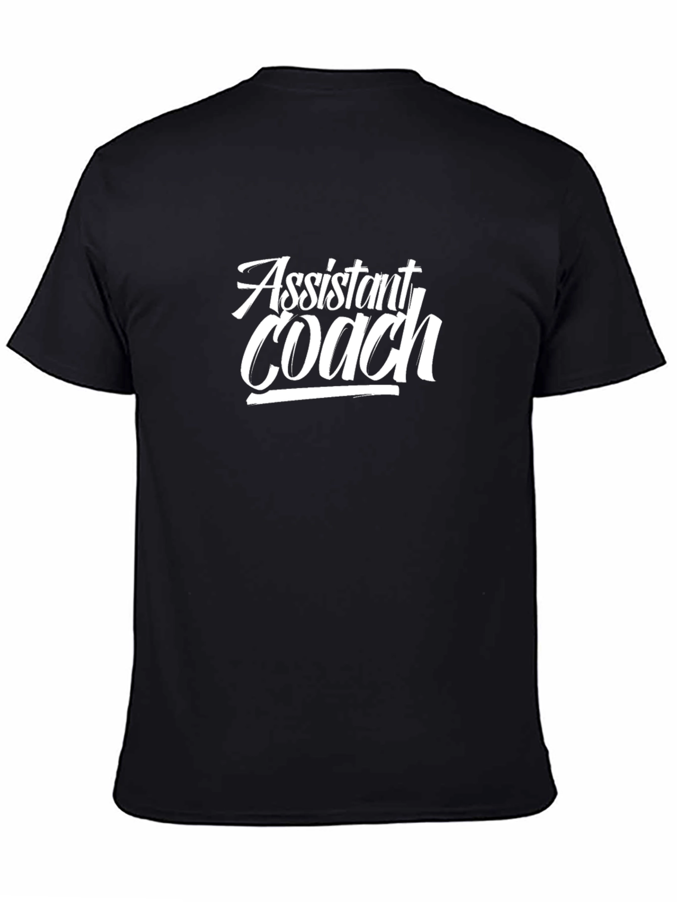 Assistant Coach Black Graphic T-Shirt