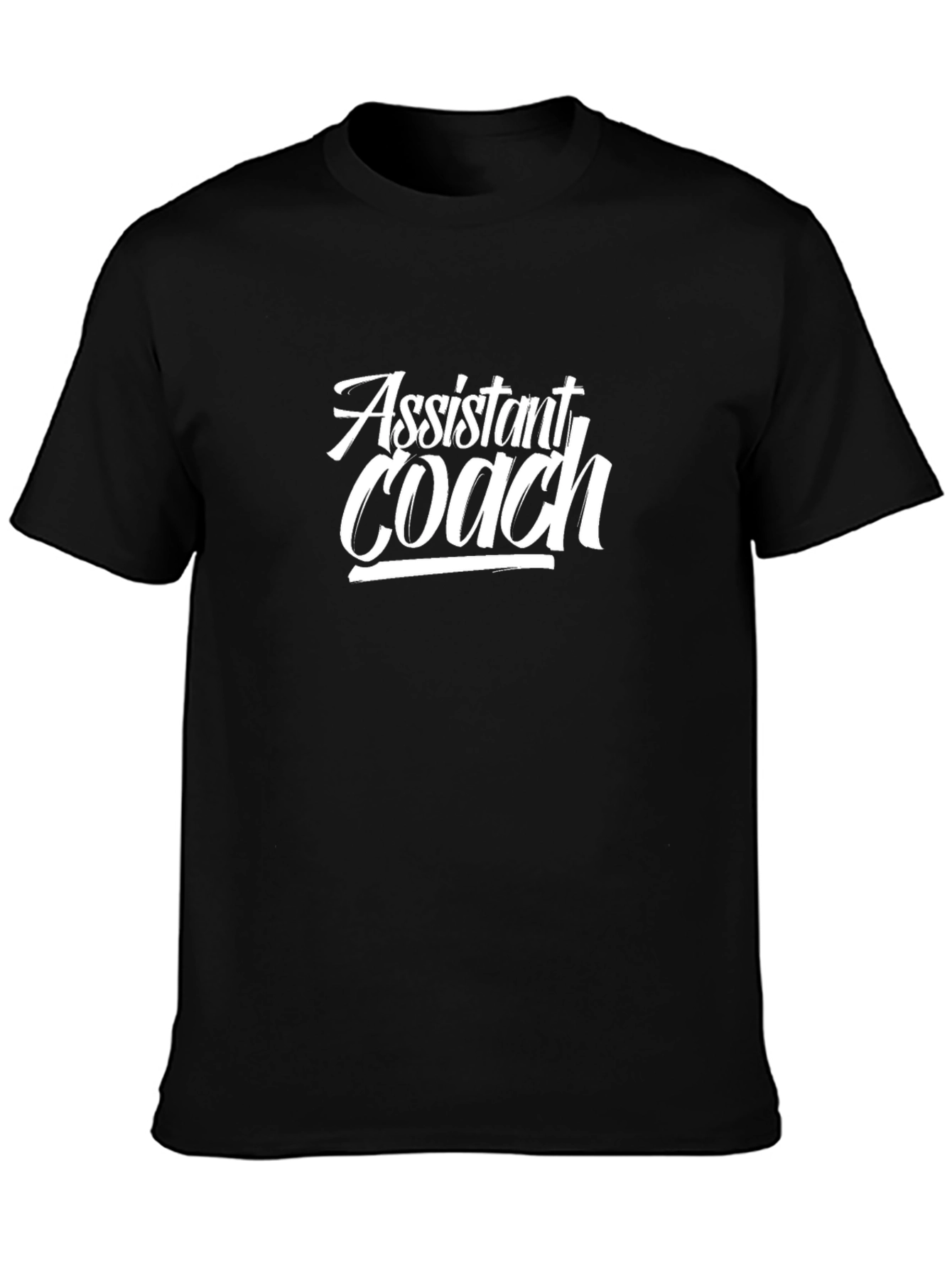Assistant Coach Black Graphic T-Shirt