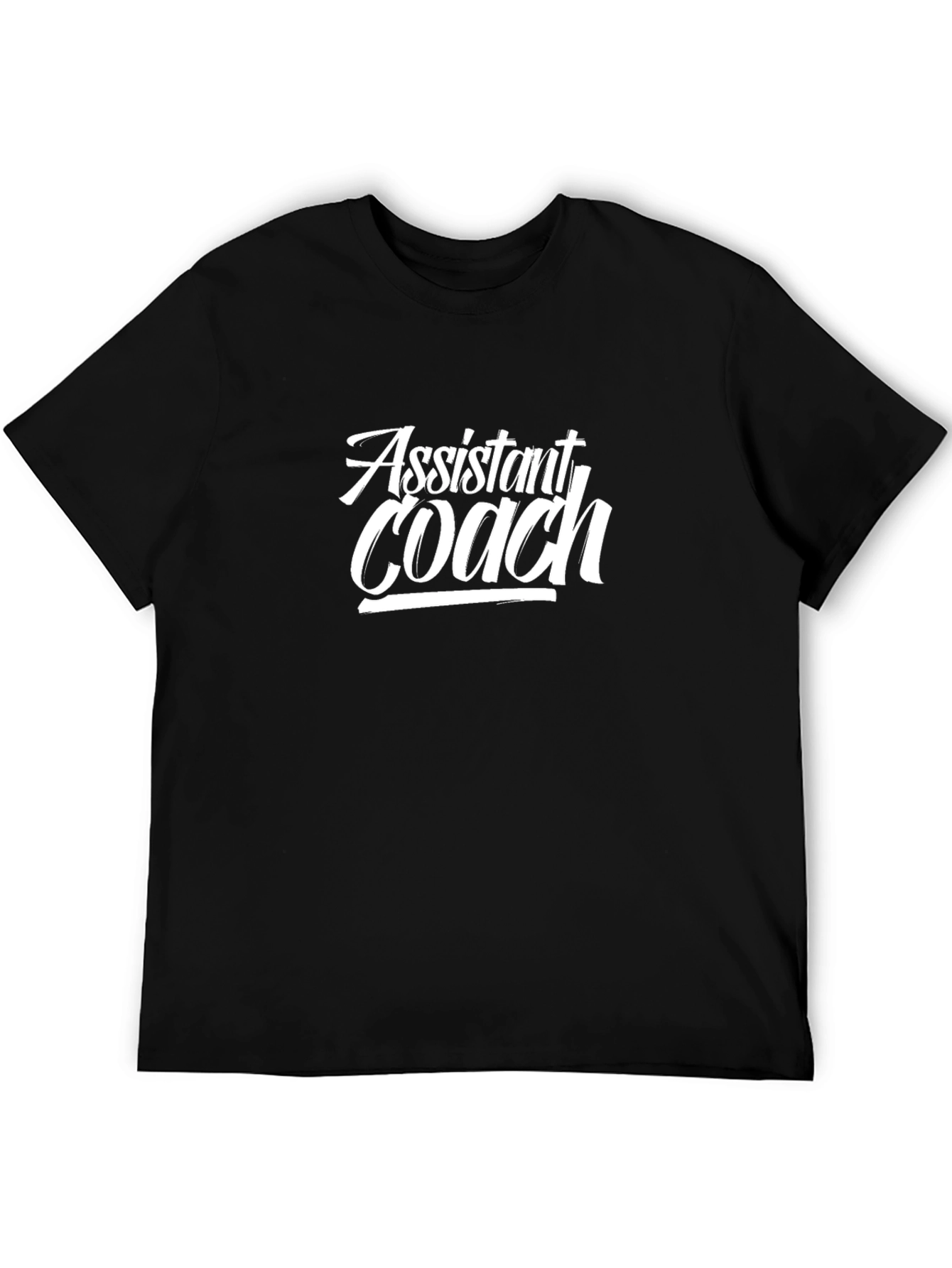 Assistant Coach Black Graphic T-Shirt