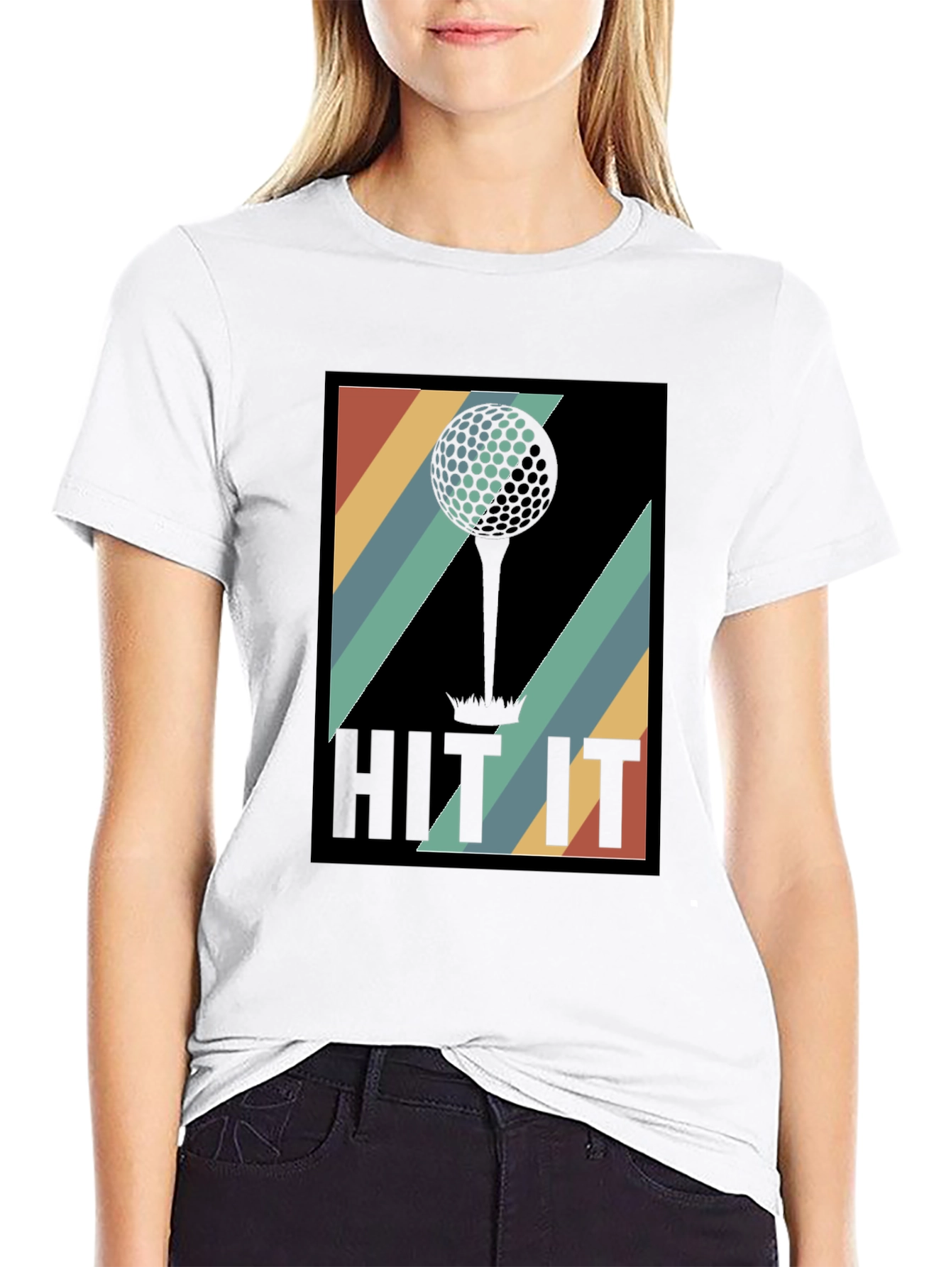 Retro Golf Ball Tee T-Shirt - Hit It!