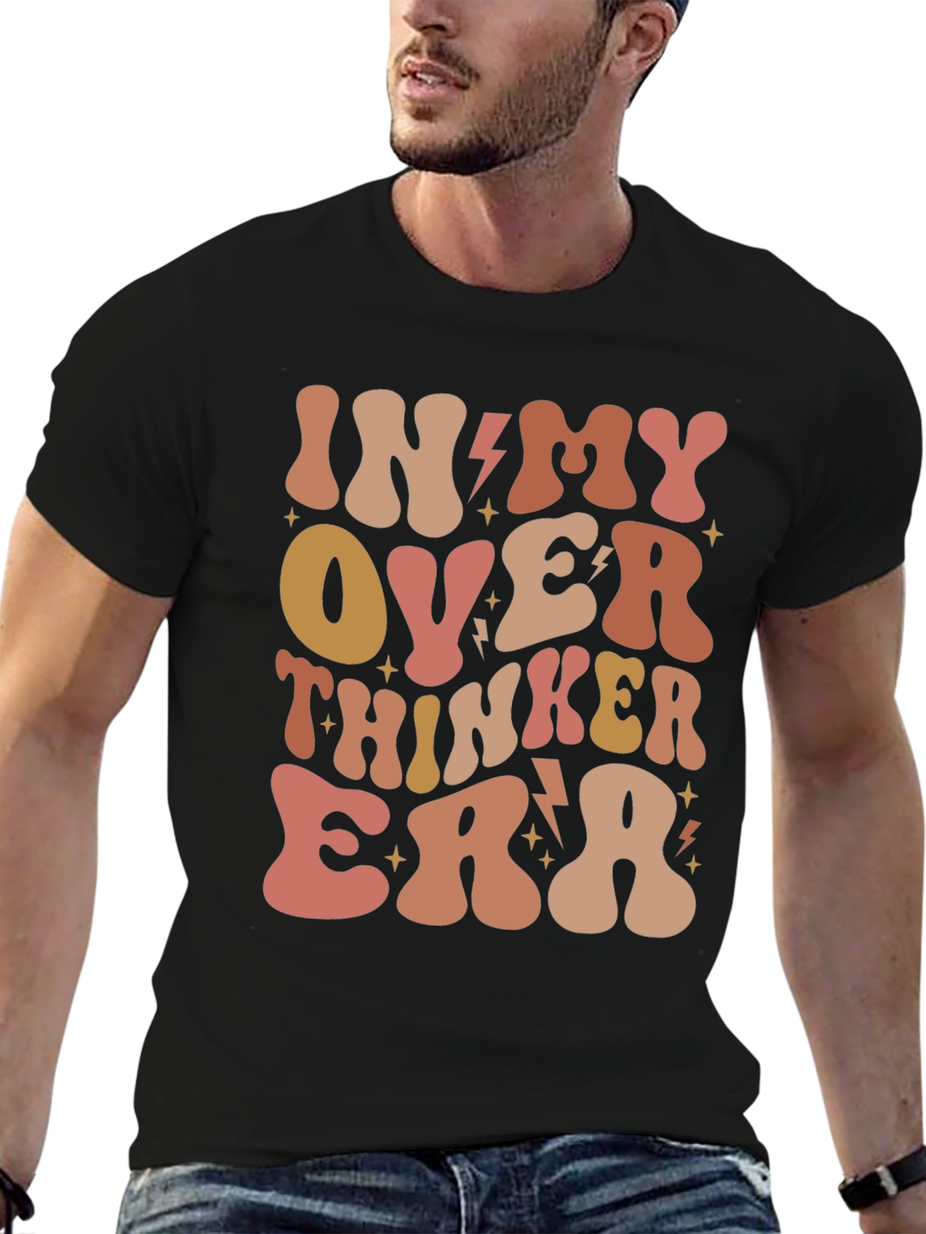 Over Thinker Era Tee - Trendy Retro Style