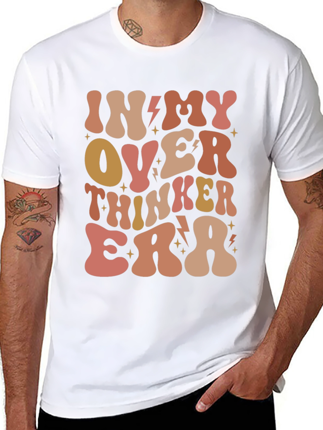 Over Thinker Era Tee - Trendy Retro Style