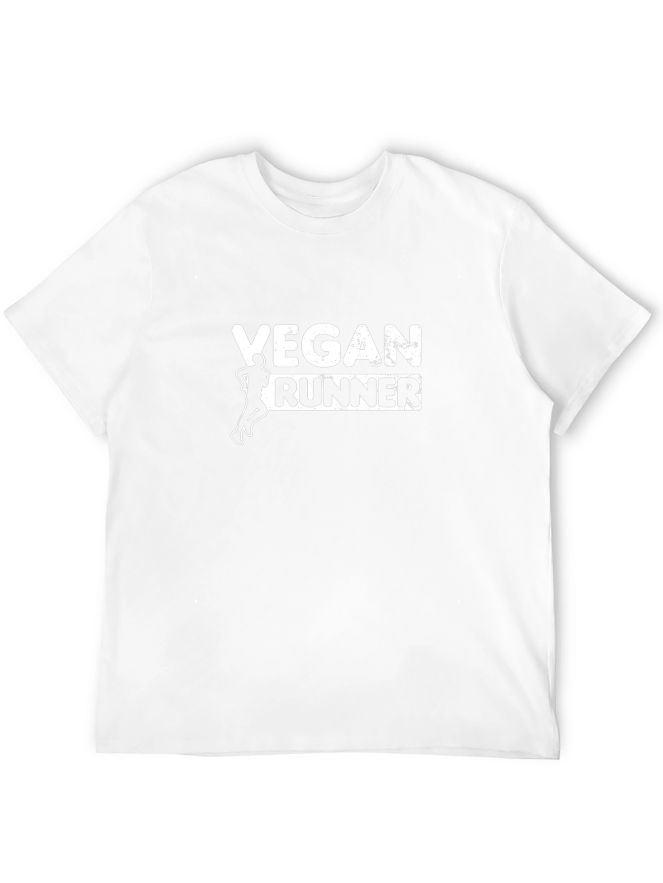 Vegan Runner Graphic T-Shirt - Black