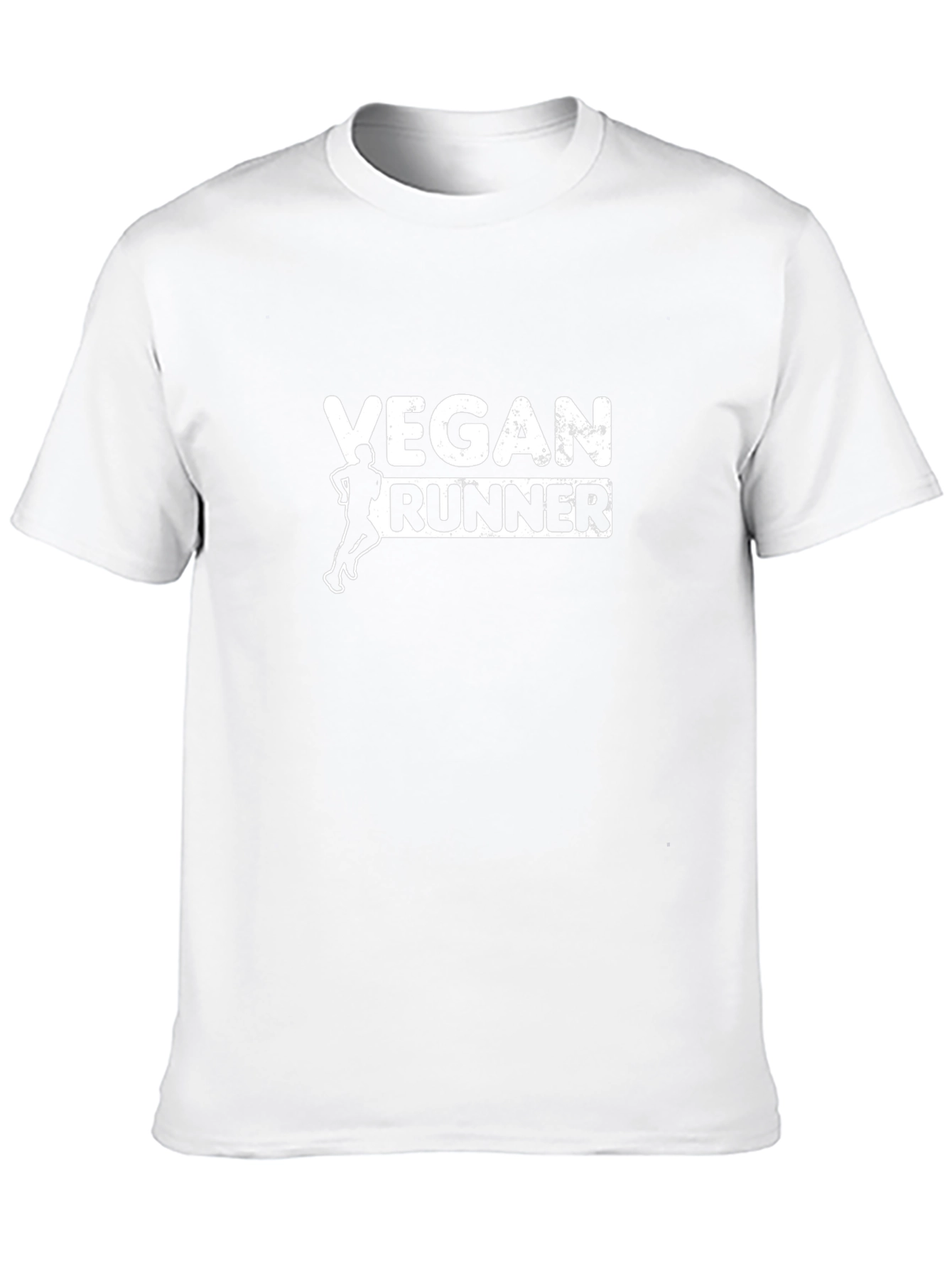Vegan Runner Graphic T-Shirt - Black