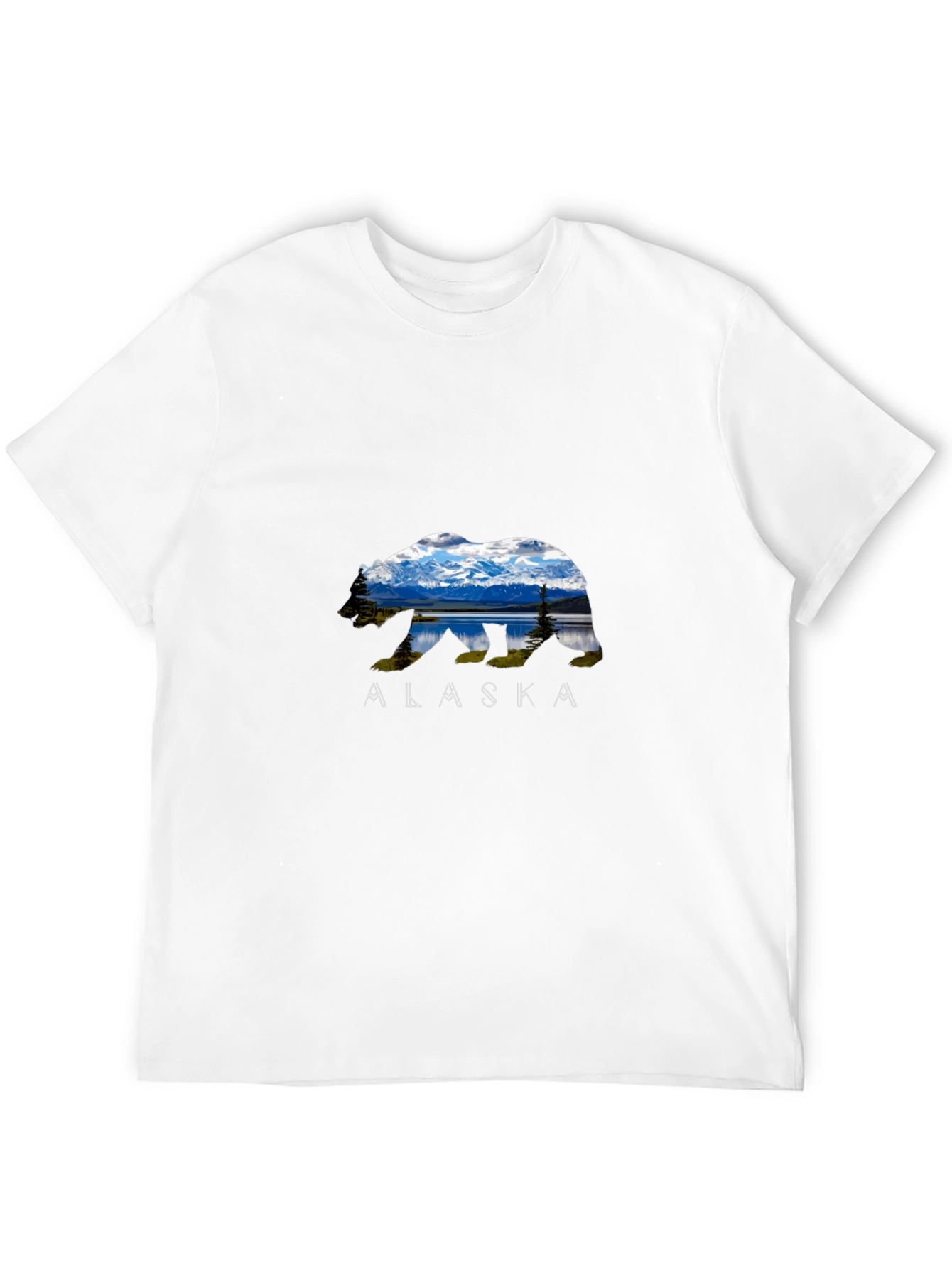 Alaska Bear T-Shirt - Mountain Landscape Design