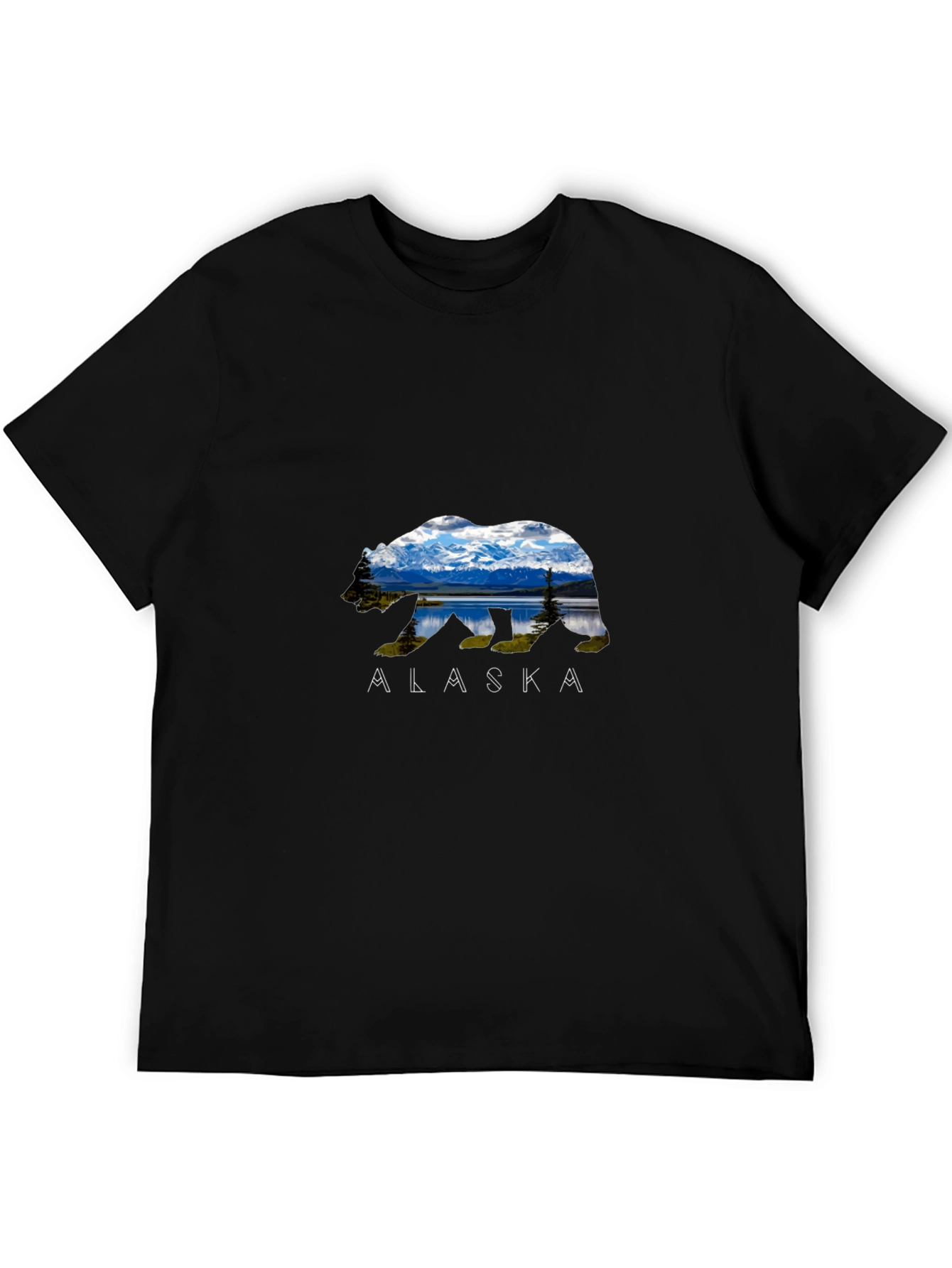 Alaska Bear T-Shirt - Mountain Landscape Design