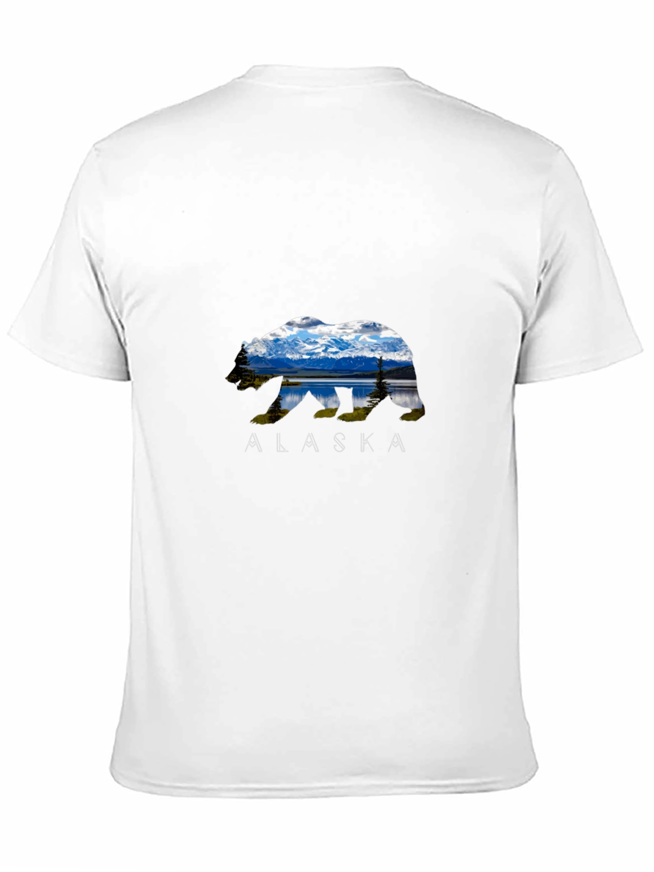 Alaska Bear T-Shirt - Mountain Landscape Design