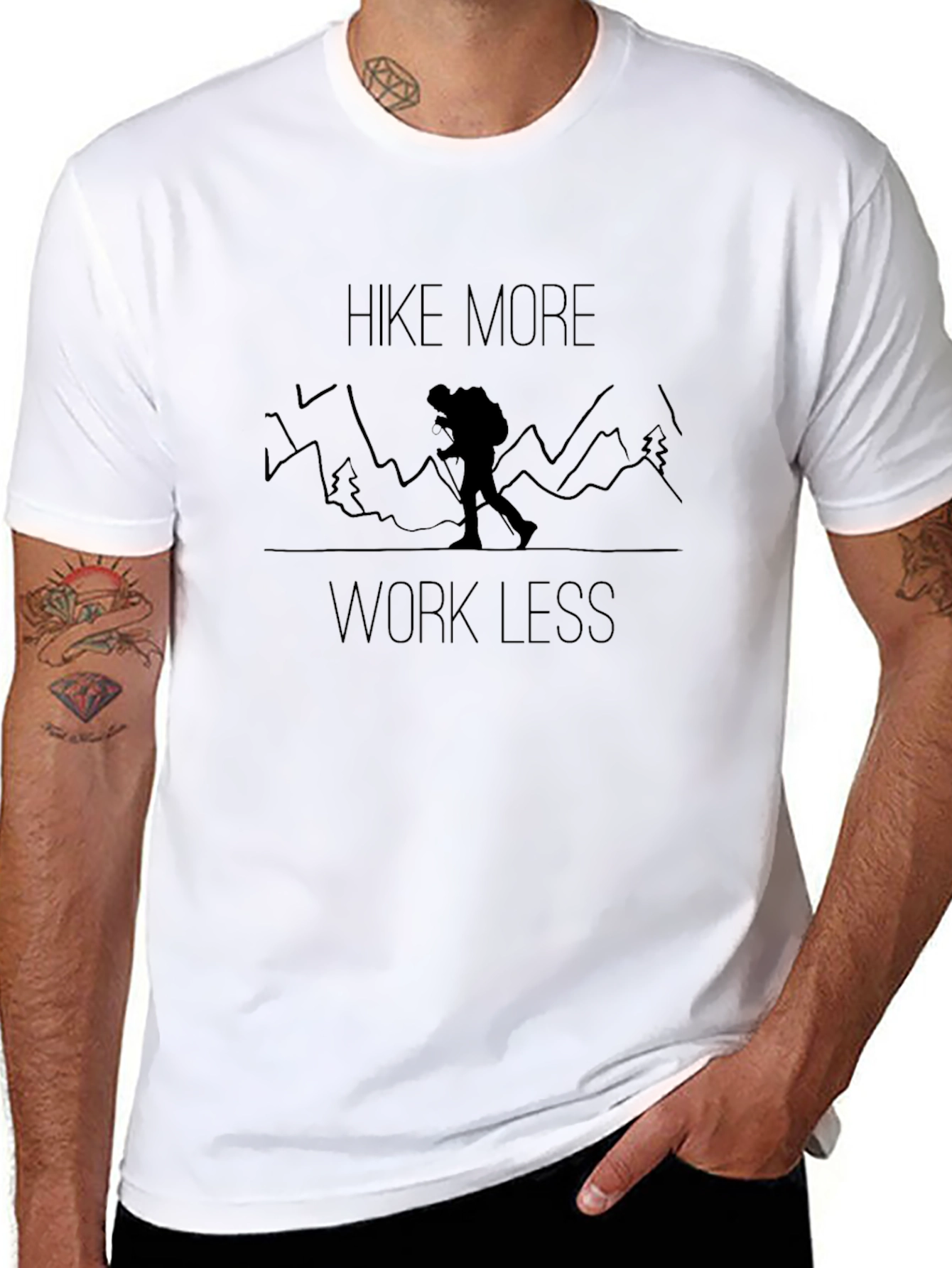 Hike More Work Less Graphic T-Shirt