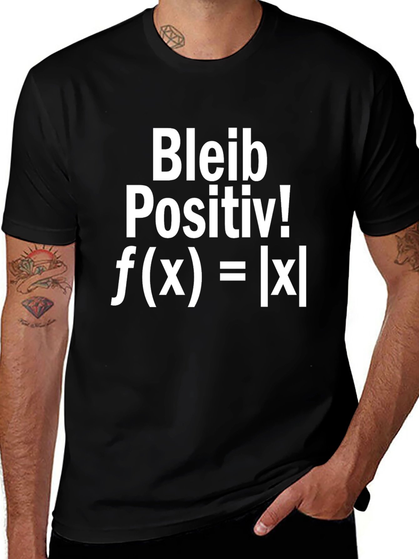 Bleib Positiv! T-Shirt - Math Humor Tee
