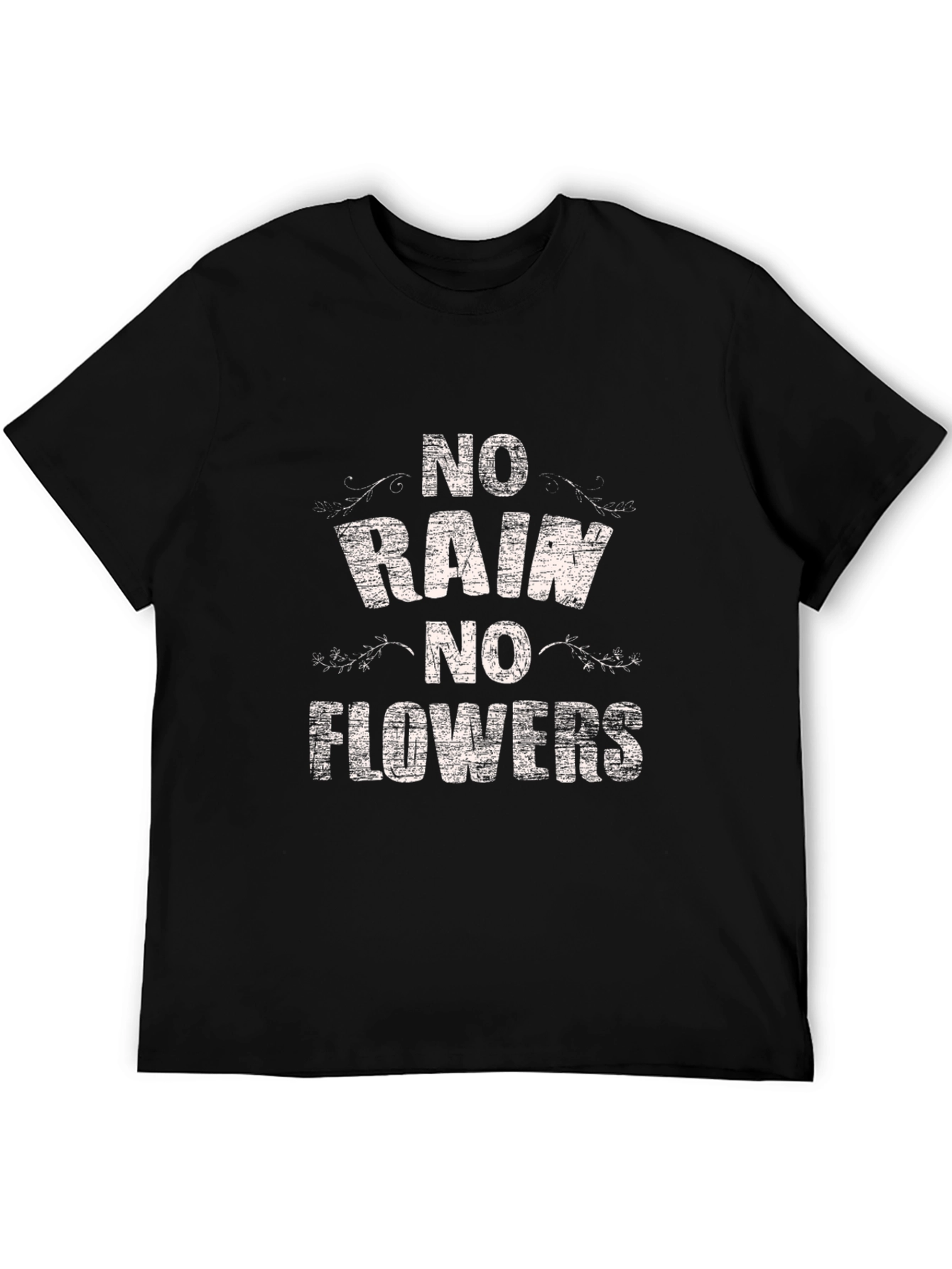 No Rain No Flowers Graphic Tee - Black