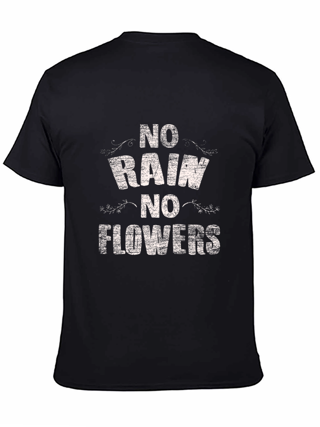 No Rain No Flowers Graphic Tee - Black