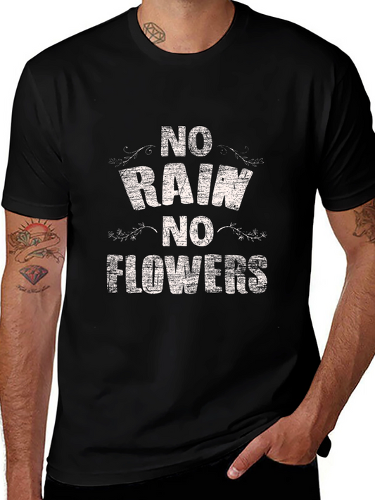 No Rain No Flowers Graphic Tee - Black