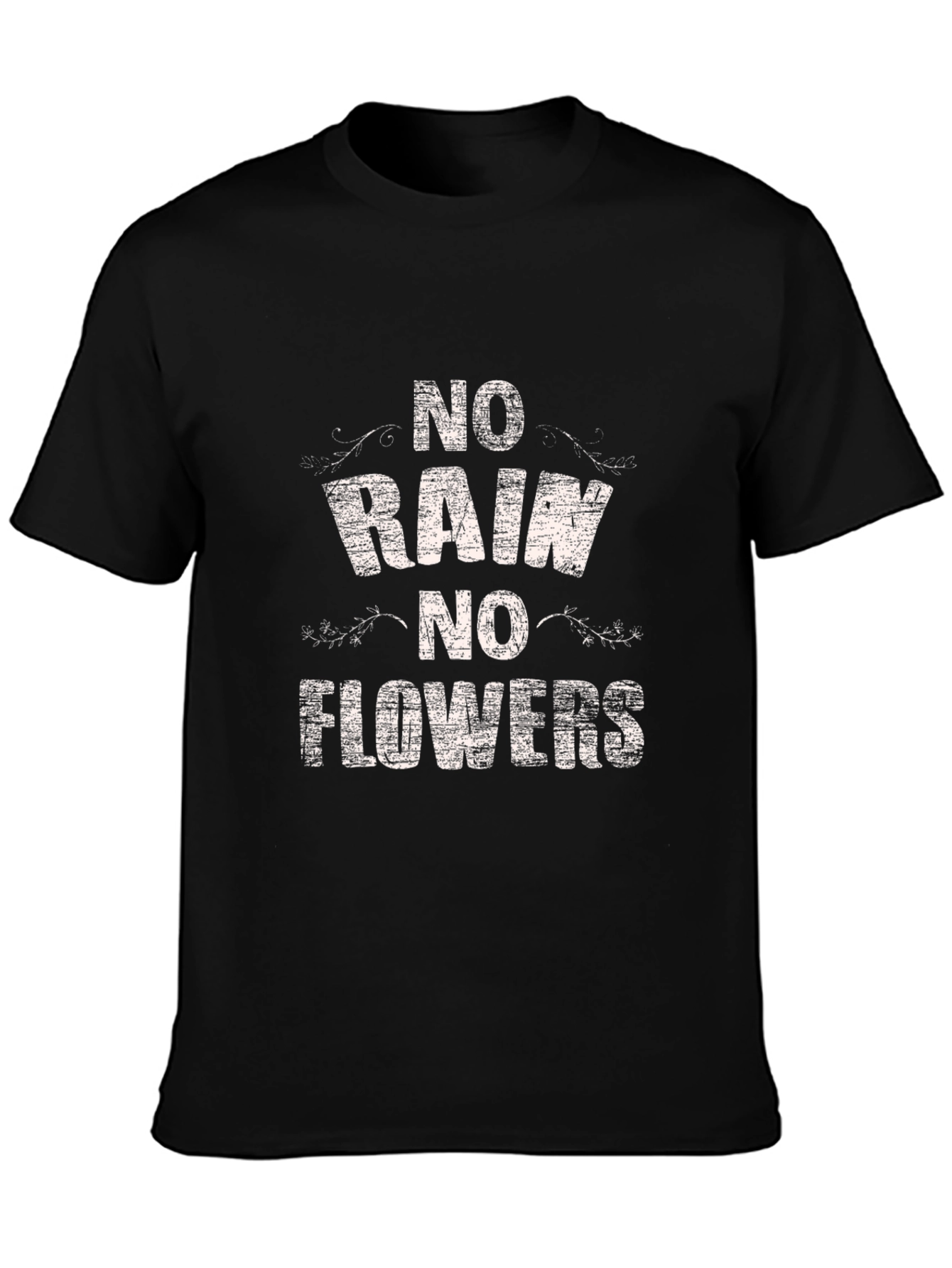 No Rain No Flowers Graphic Tee - Black