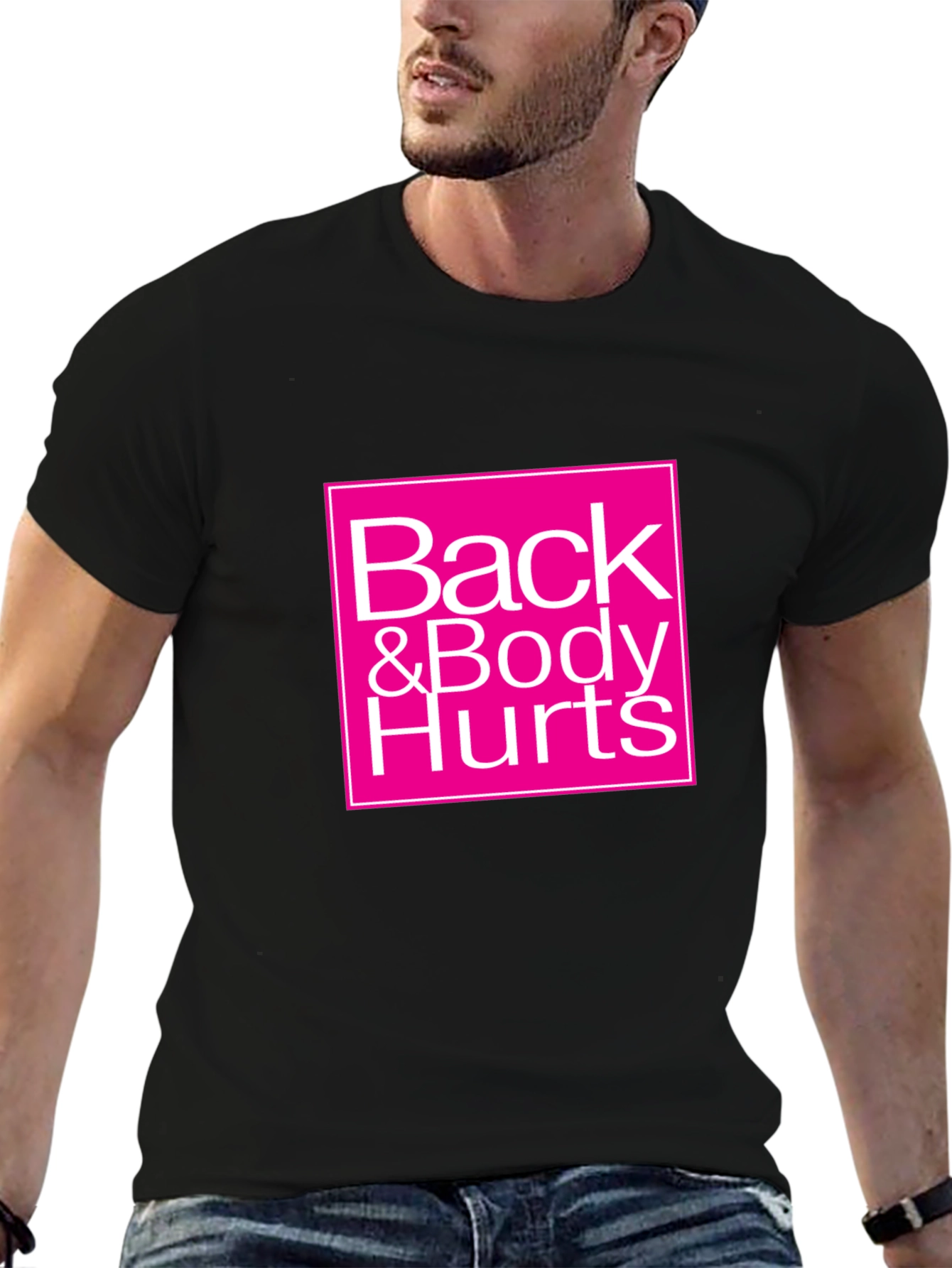 Back & Body Hurts Graphic Tee - Black