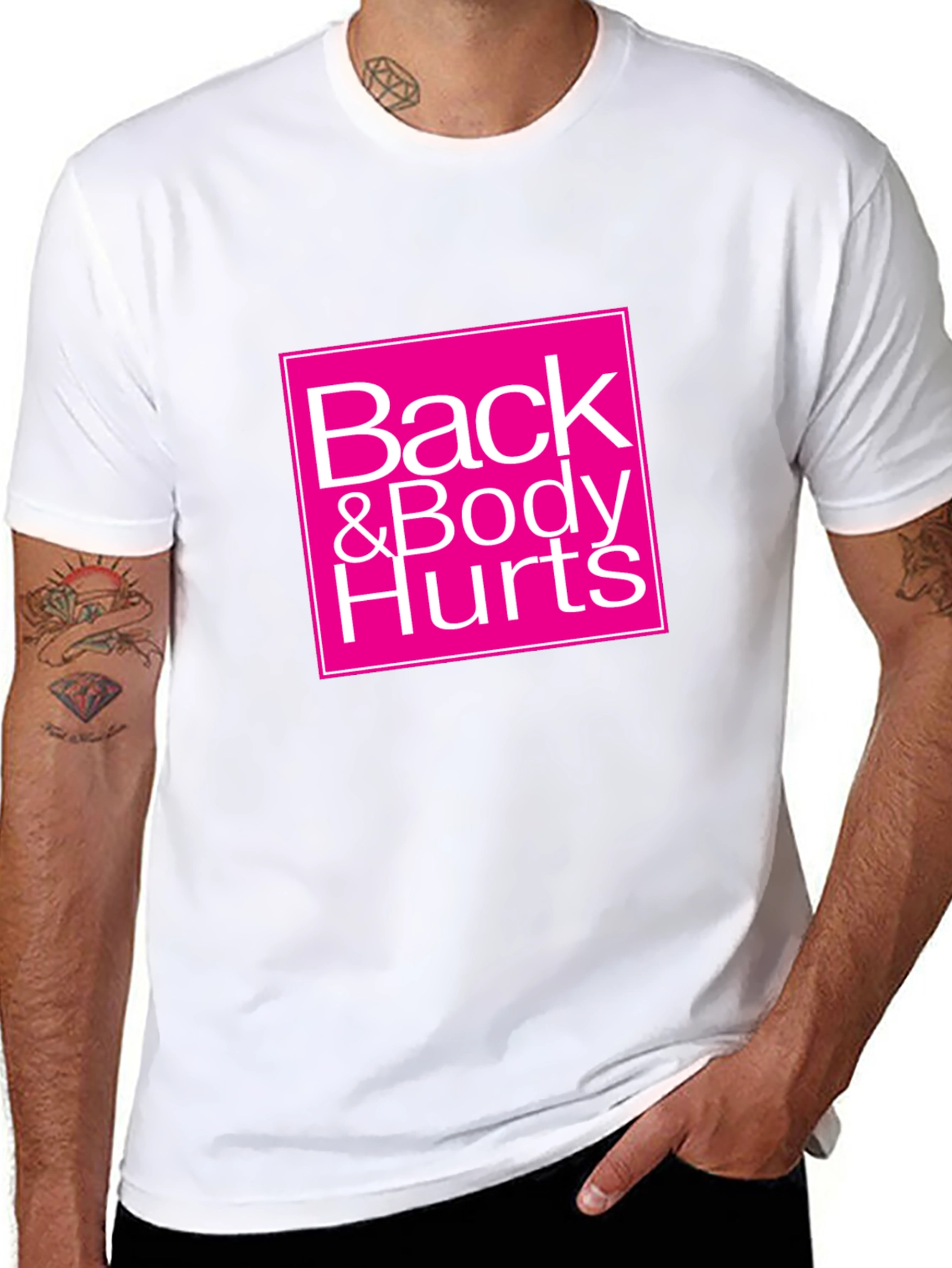 Back & Body Hurts Graphic Tee - Black