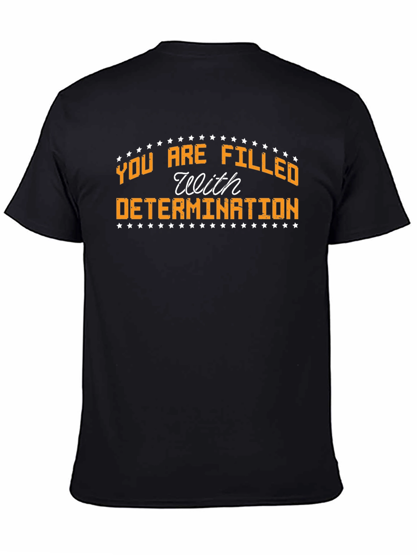 Motivational Determination Graphic Tee - Black
