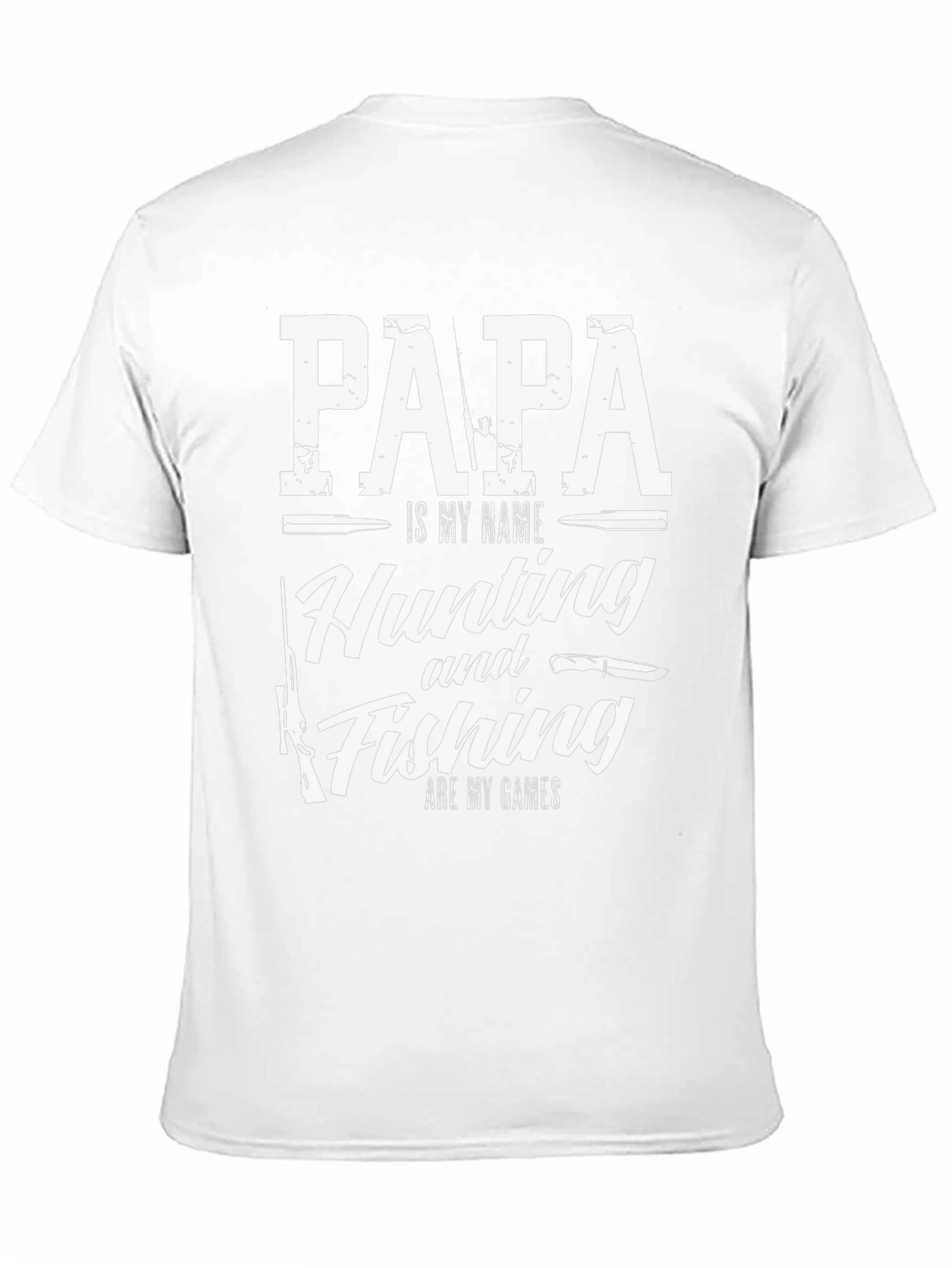 Papa Hunting Fishing T-Shirt - Perfect Gift