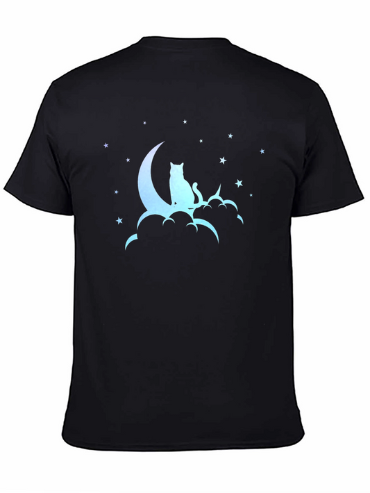 Moon Cat T-Shirt - Celestial Comfort