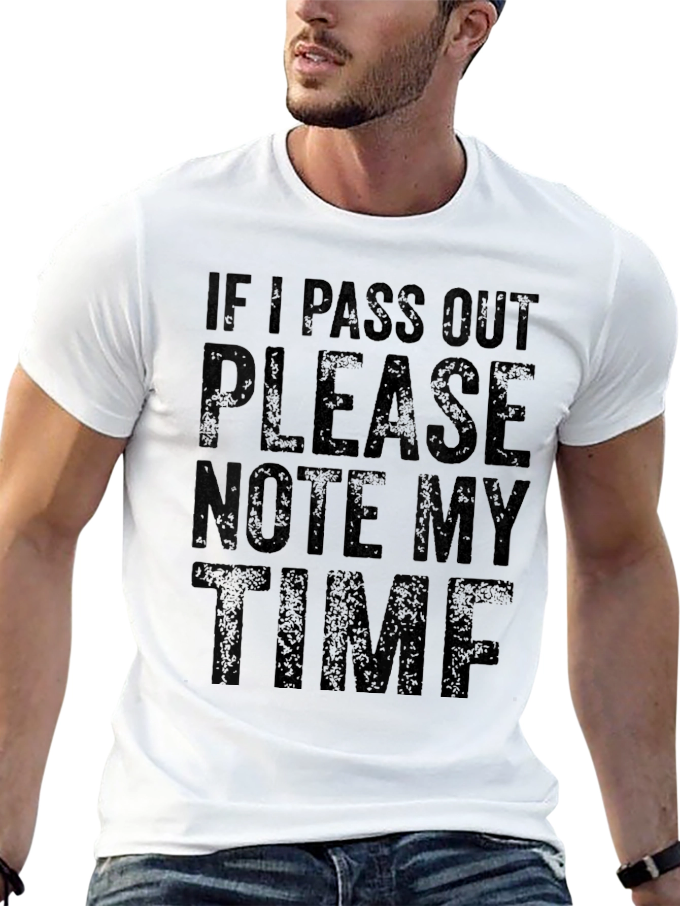 Pass Out Please Note My Time Funny Graphic T-Shirt