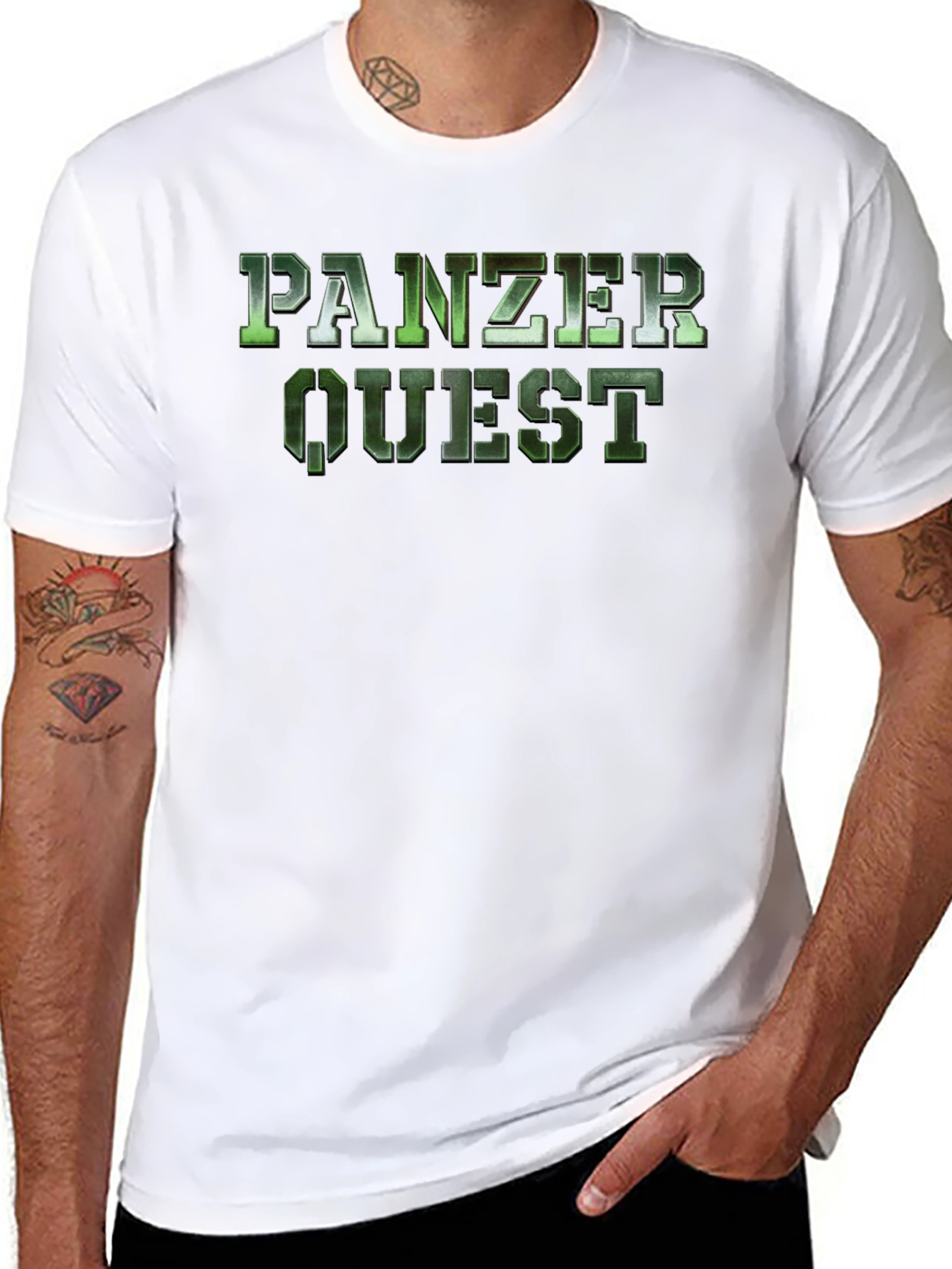 Panzer Quest Graphic T-Shirt - Black