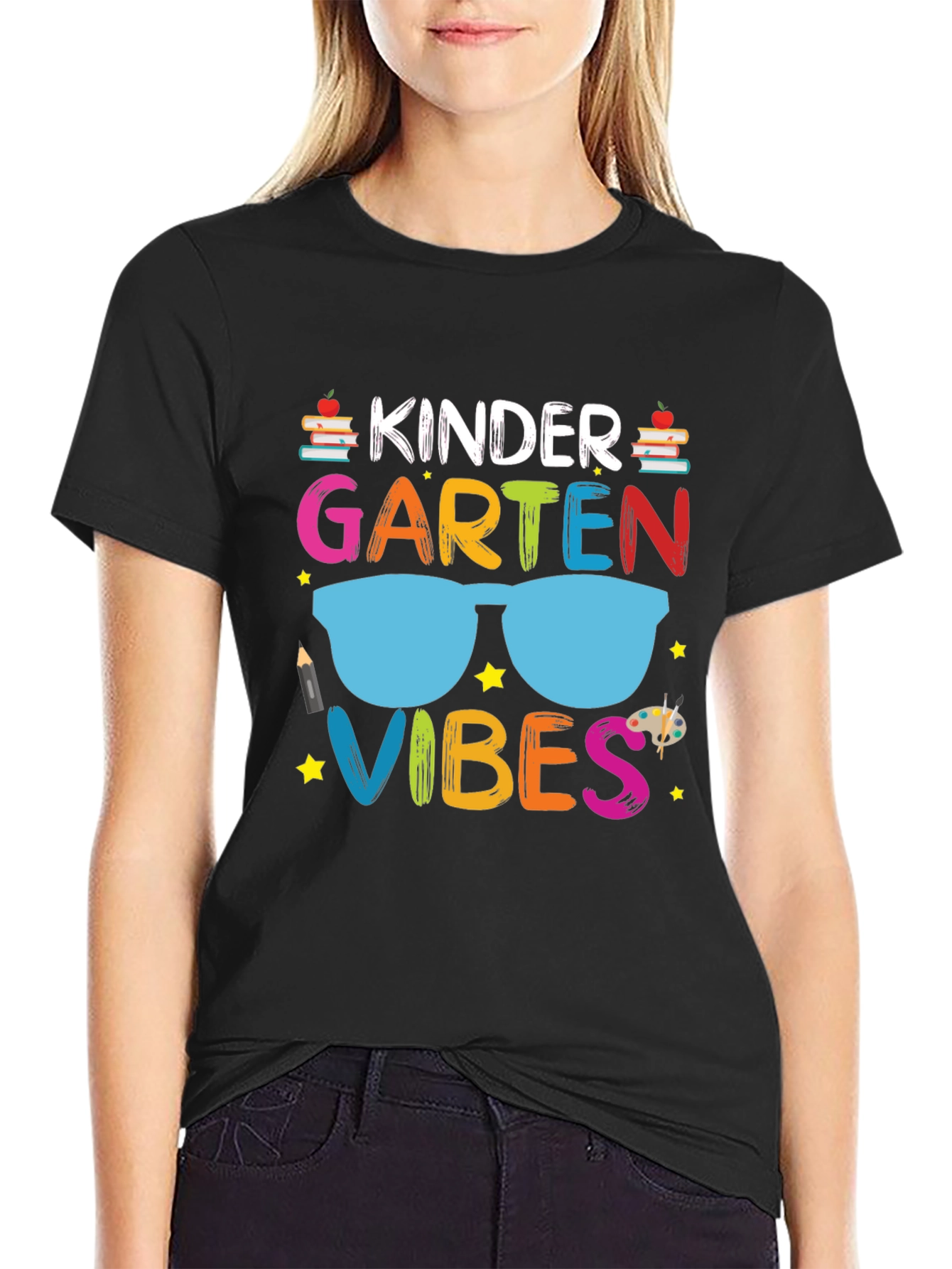 Kindergarten Vibes Graphic Tee - Back to School T-Shirt