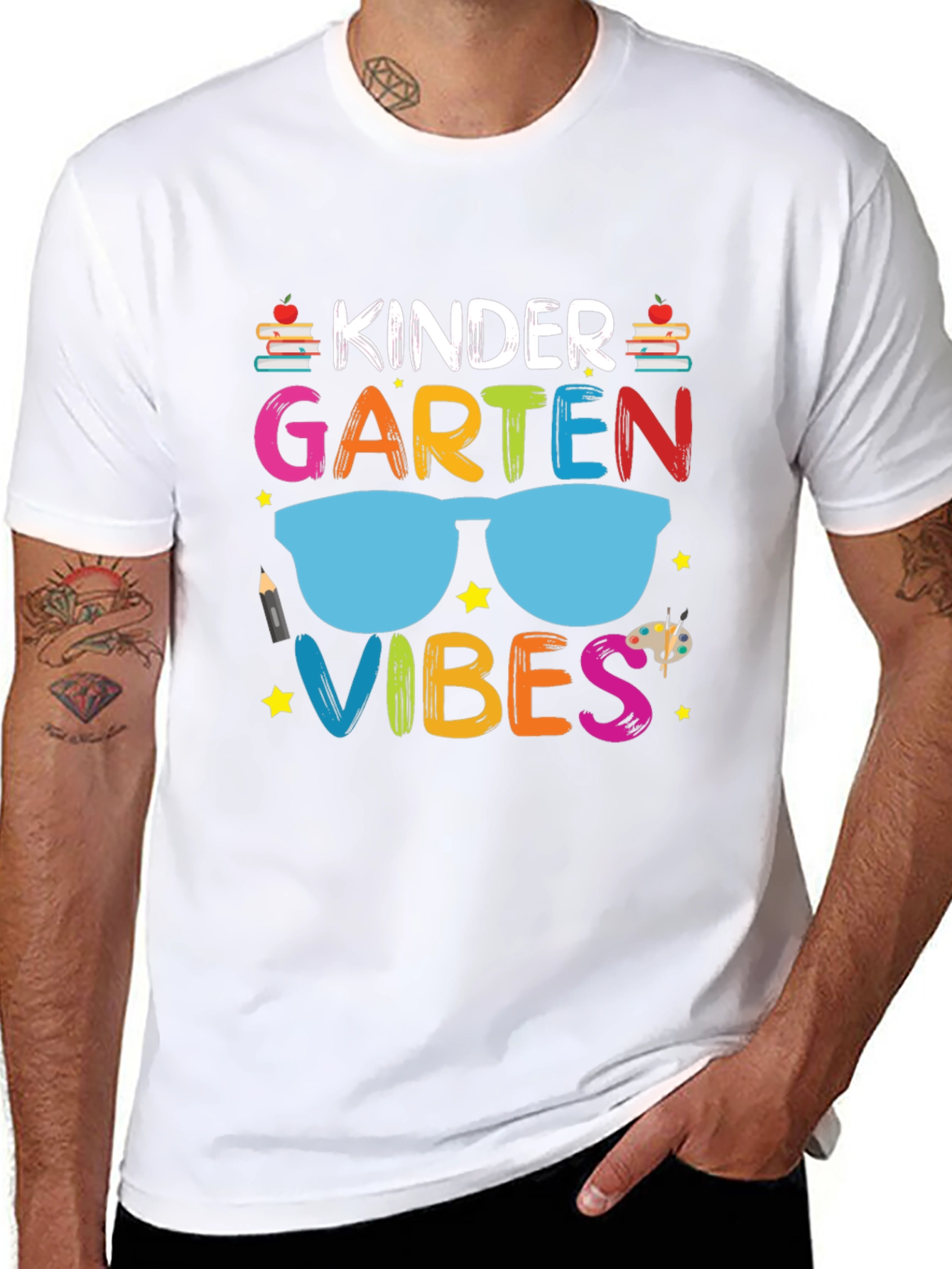 Kindergarten Vibes Graphic Tee - Back to School T-Shirt