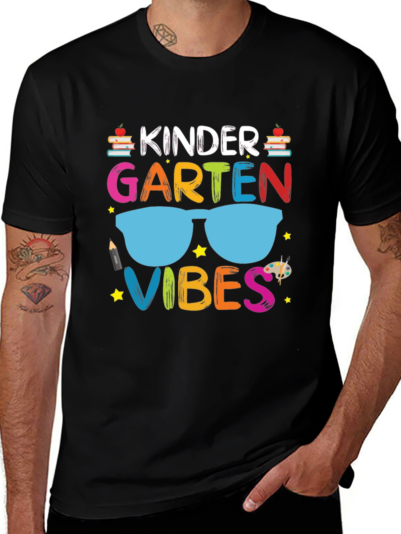 Kindergarten Vibes Graphic Tee - Back to School T-Shirt