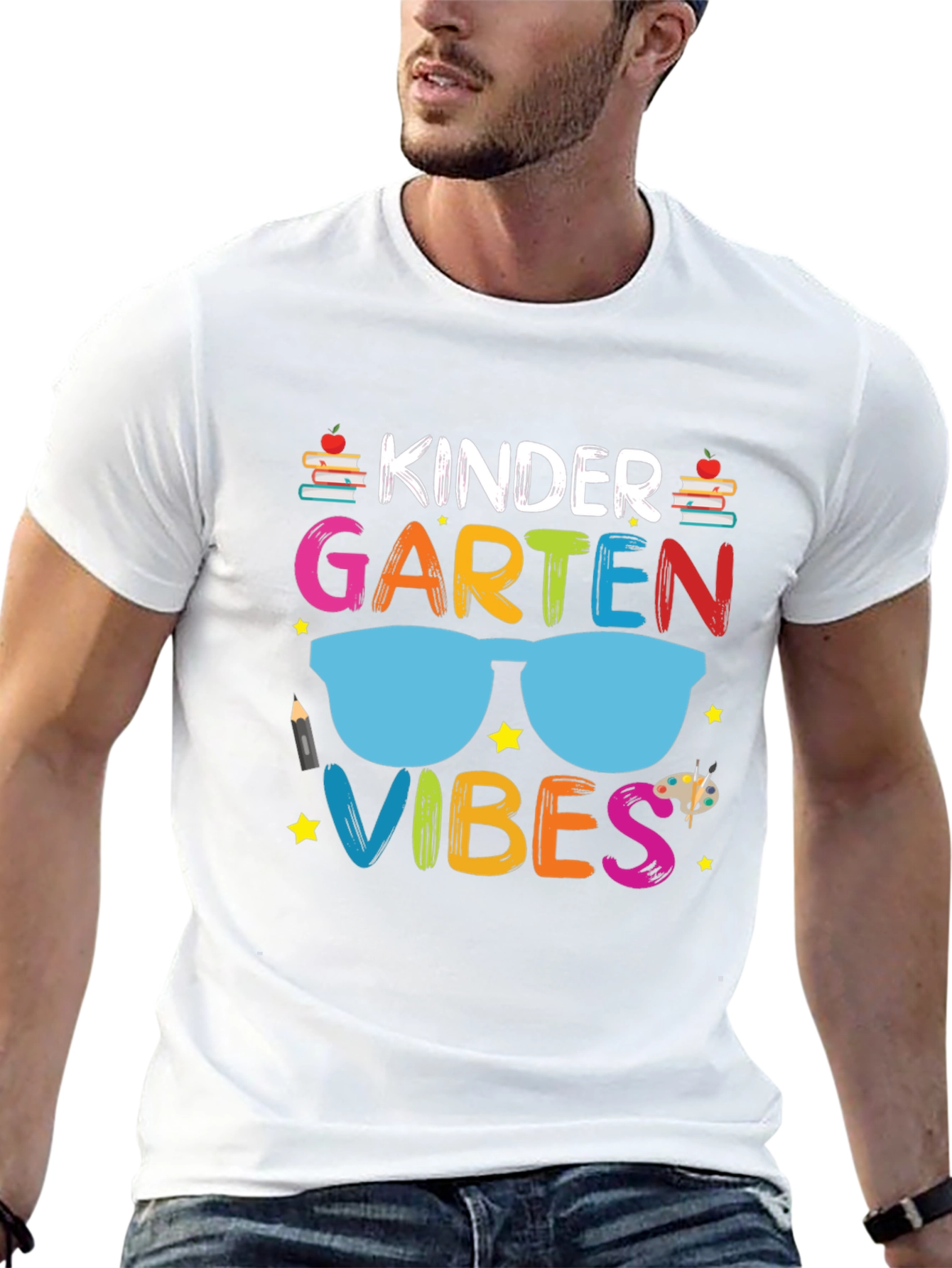 Kindergarten Vibes Graphic Tee - Back to School T-Shirt