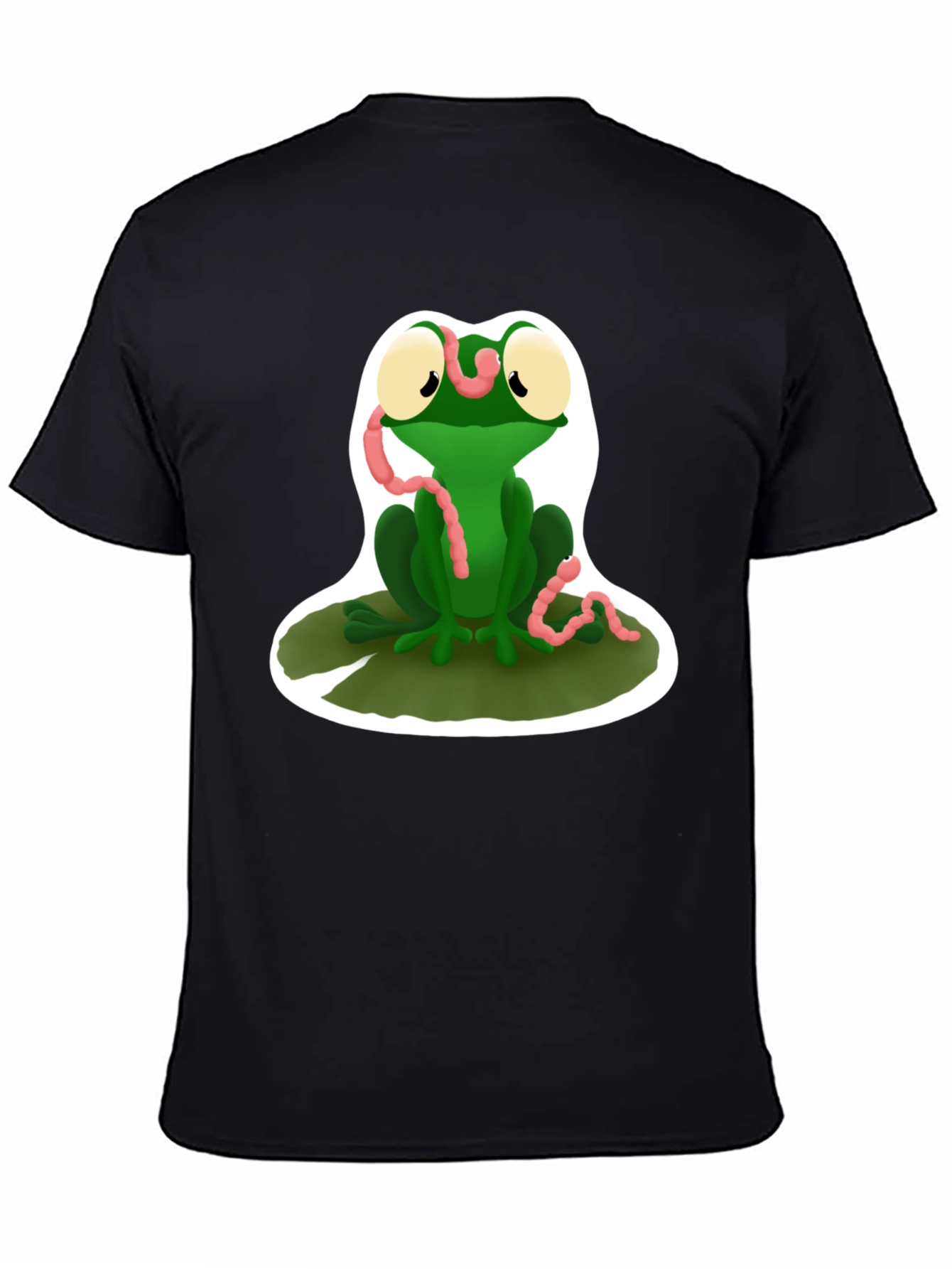 Frog and Worm Graphic T-Shirt