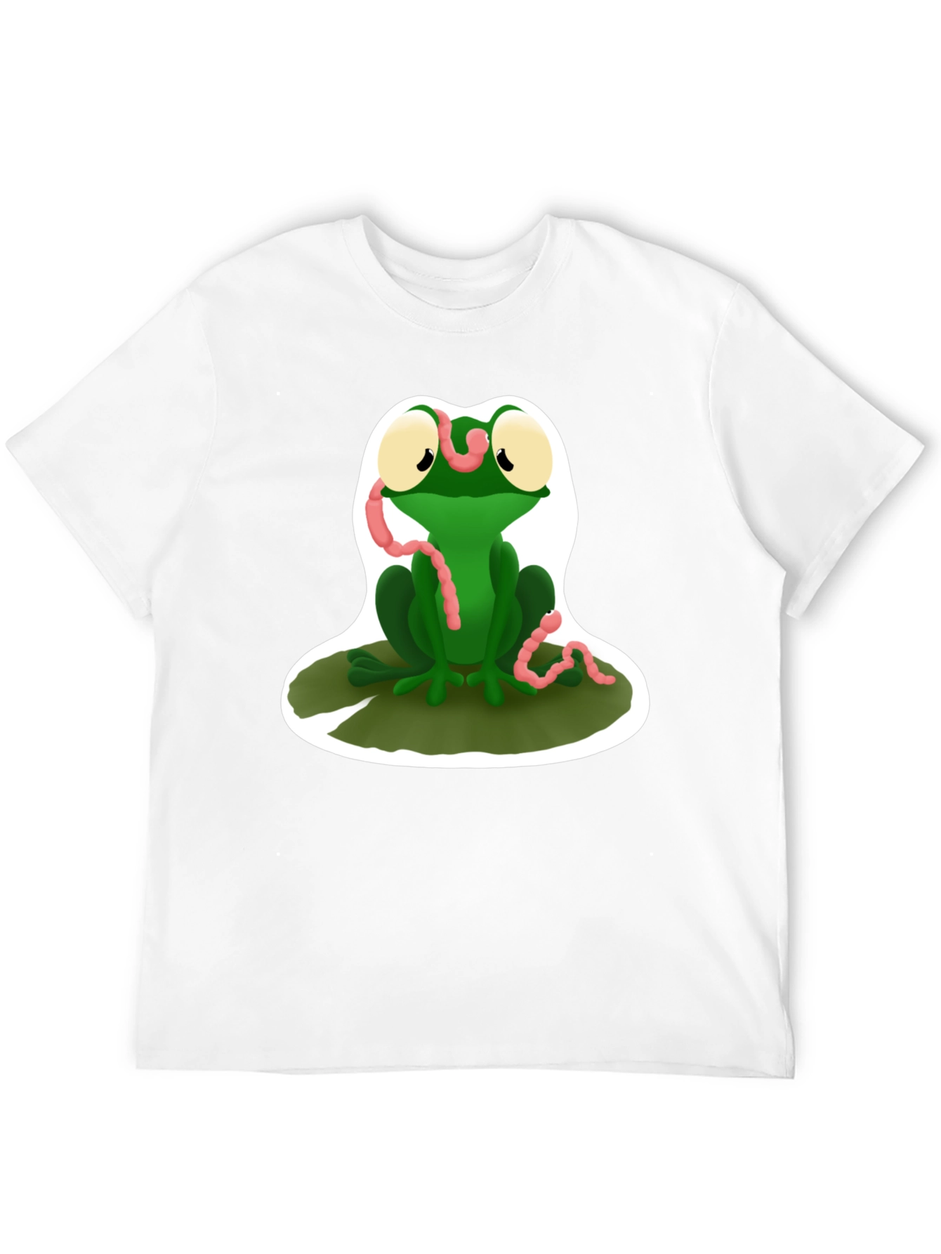 Frog and Worm Graphic T-Shirt