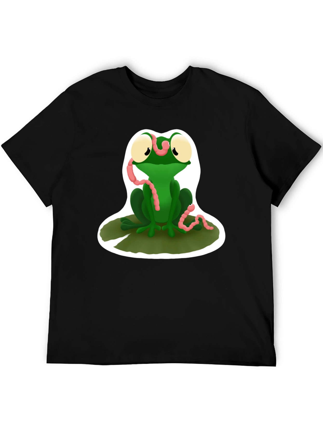 Frog and Worm Graphic T-Shirt