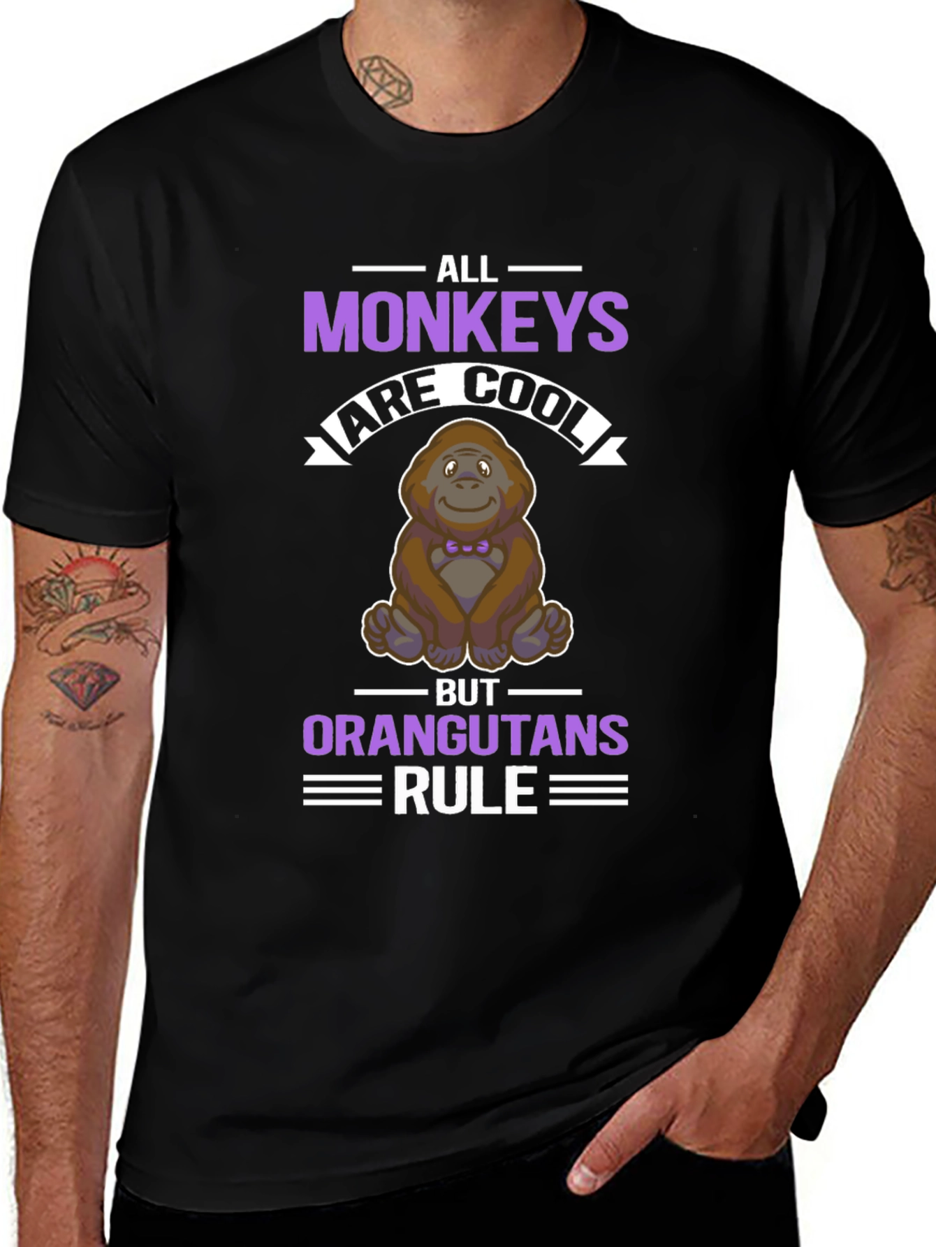 All Monkeys are Cool Orangutans Rule T-Shirt