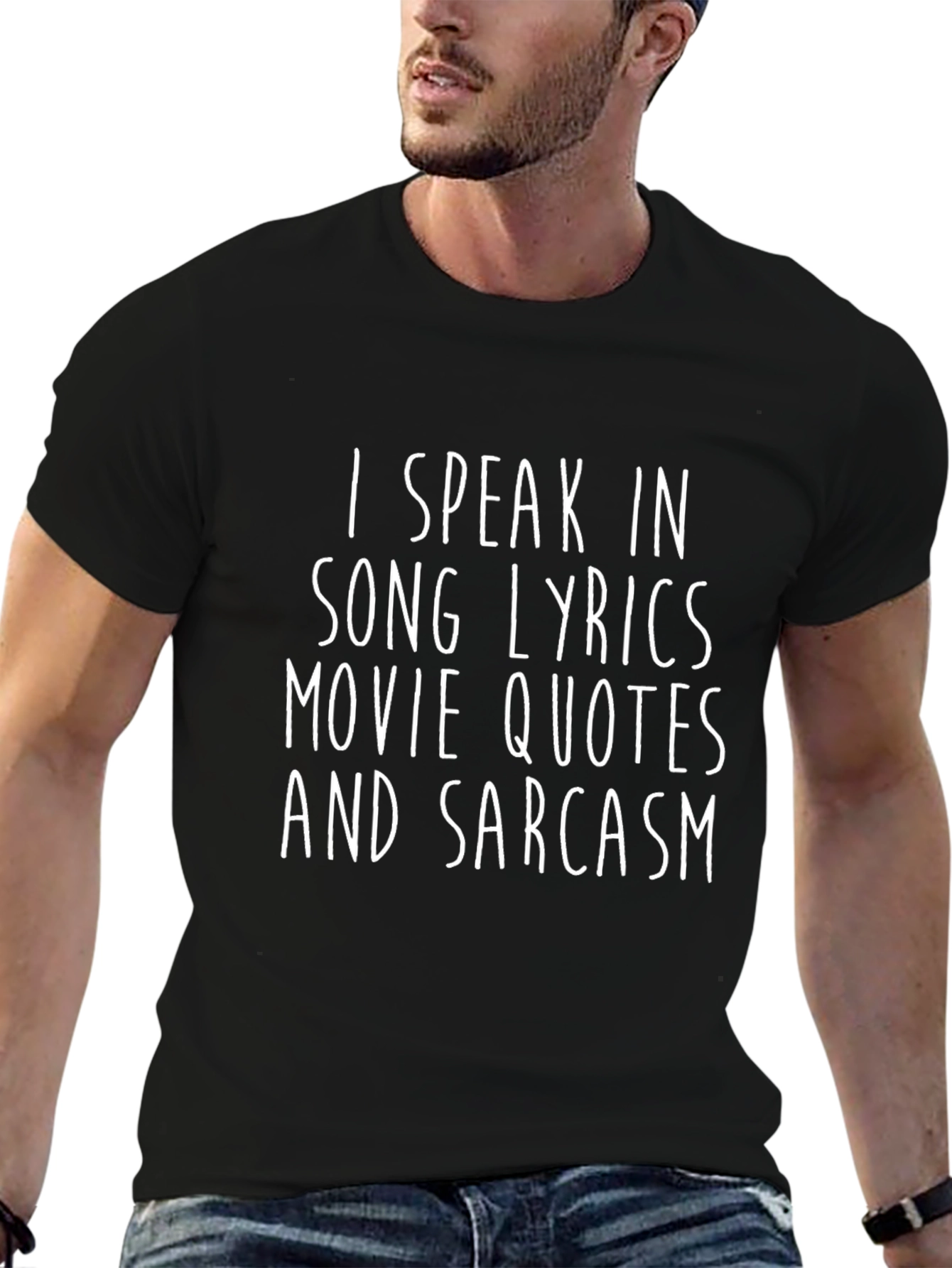Sarcastic Song Lyrics Movie Quotes Graphic T-Shirt