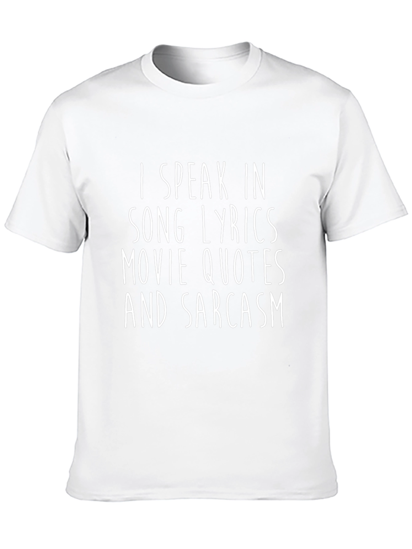 Sarcastic Song Lyrics Movie Quotes Graphic T-Shirt