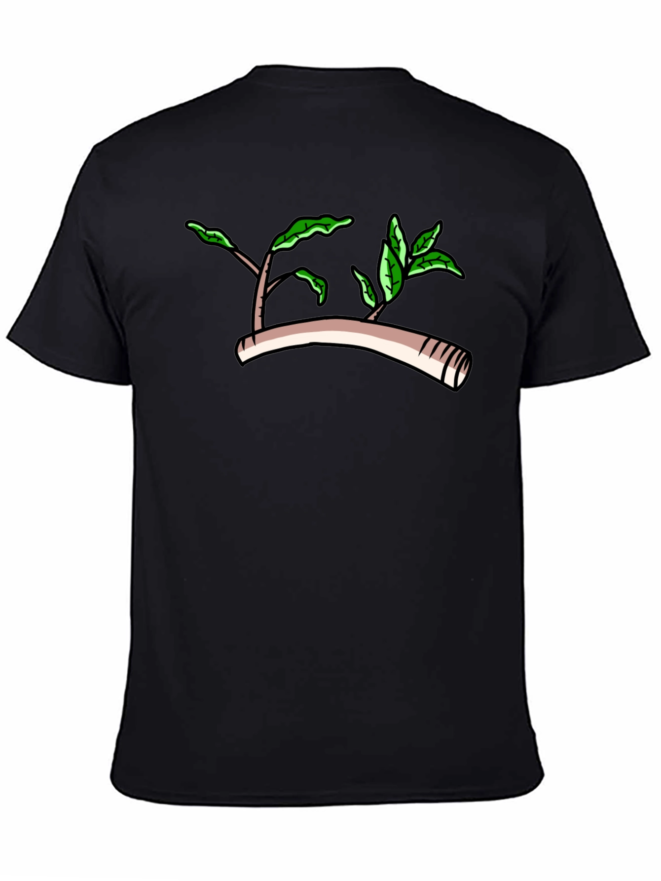 Nature Graphic Black T-Shirt