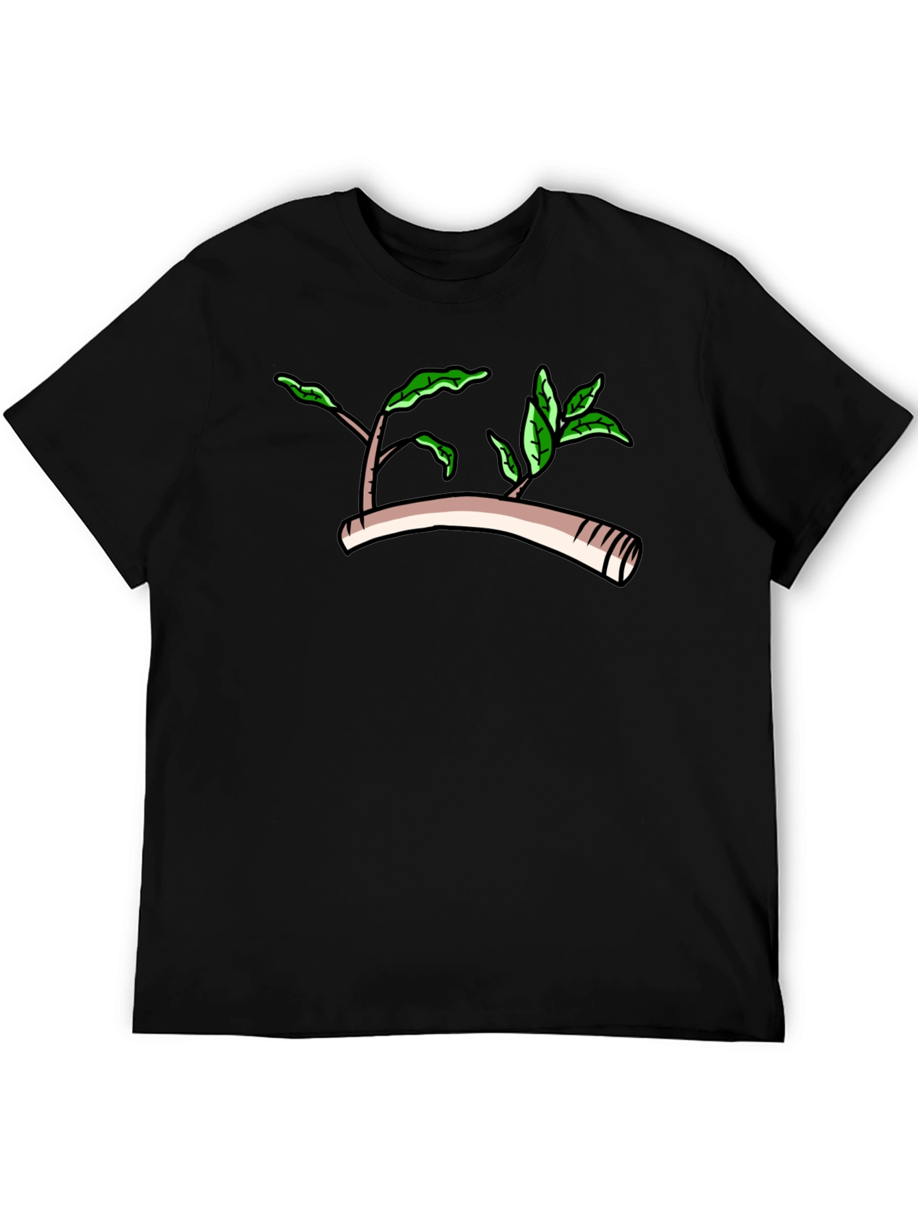 Nature Graphic Black T-Shirt