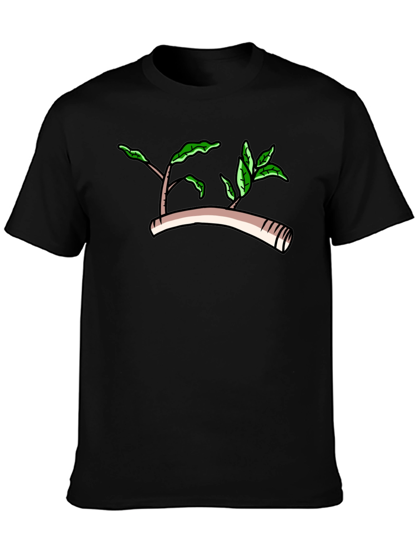 Nature Graphic Black T-Shirt