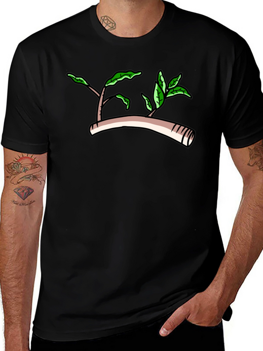 Nature Graphic Black T-Shirt