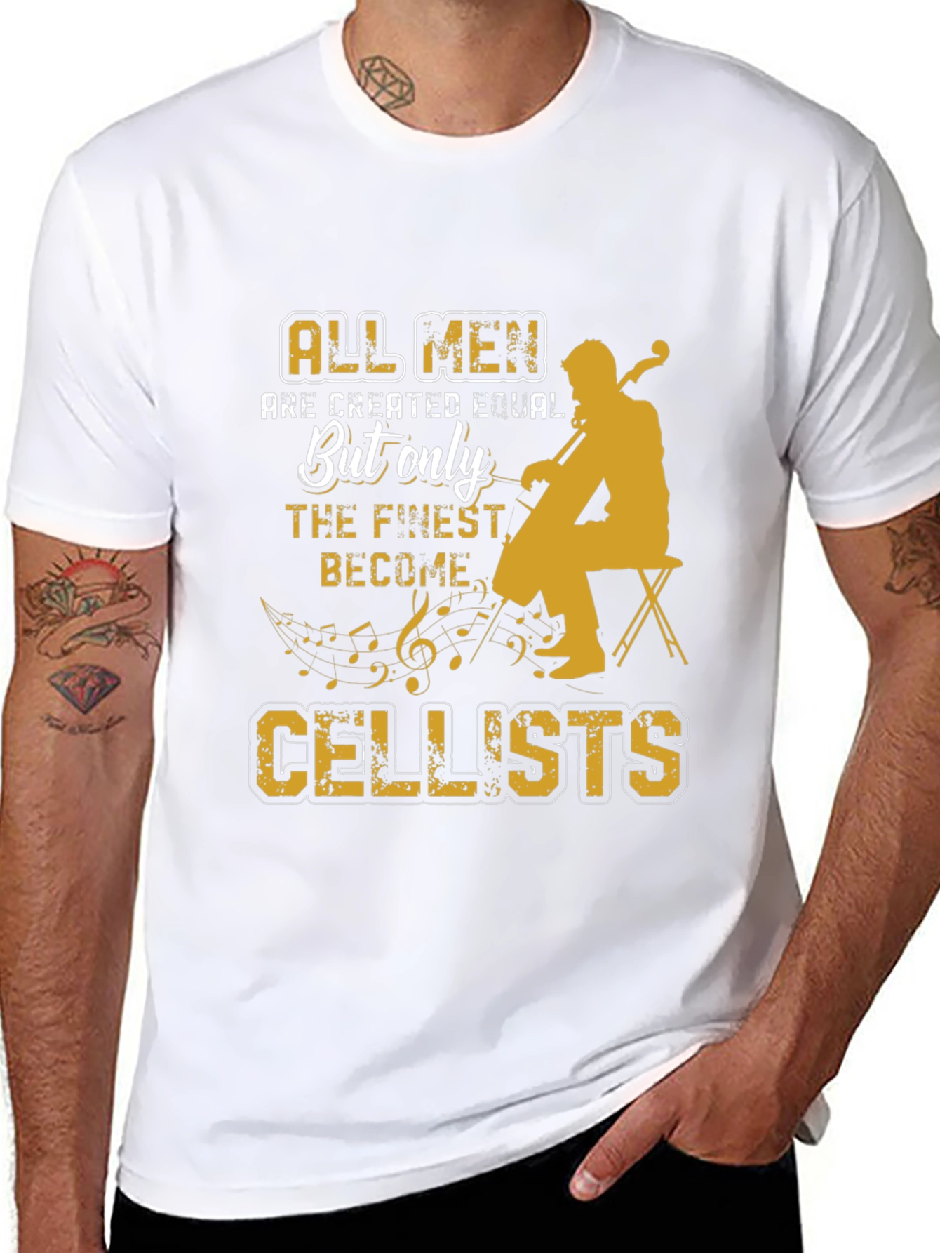 Cellist T-Shirt: All Men Are Created Equal