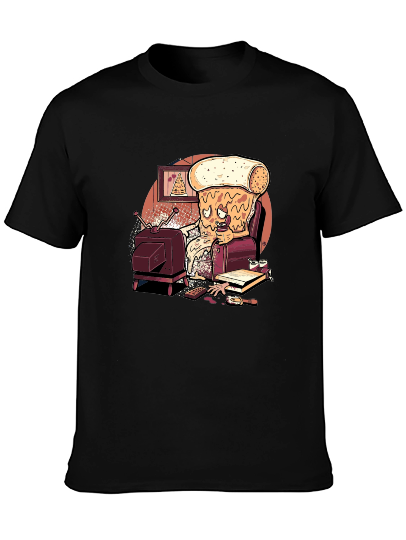 Pizza Slice Couch Potato Graphic Tee