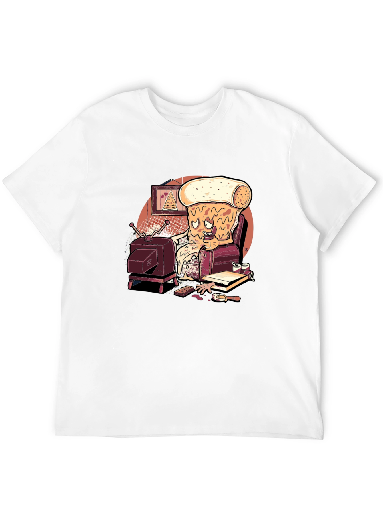 Pizza Slice Couch Potato Graphic Tee