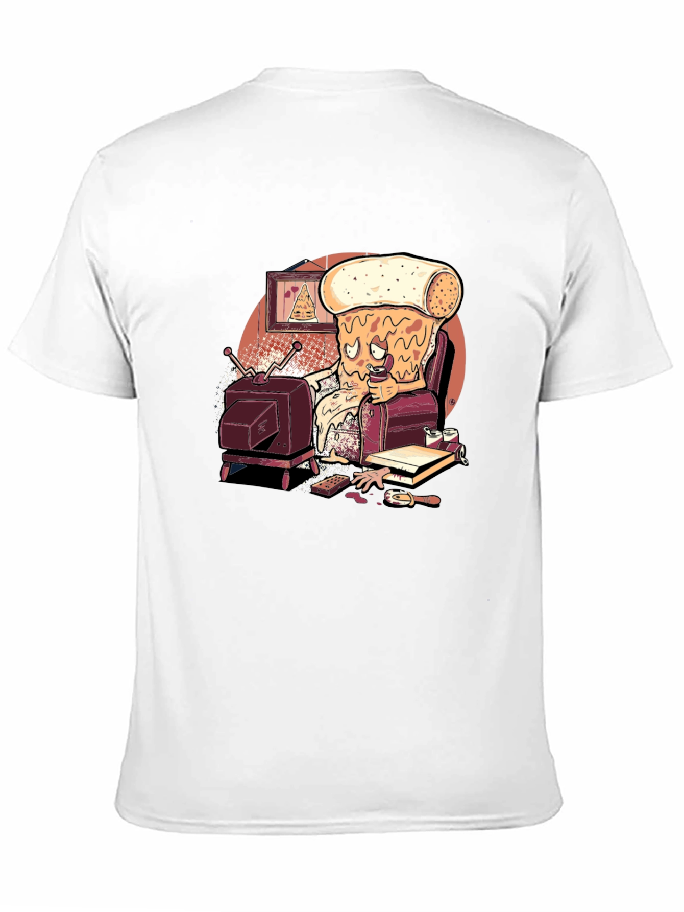 Pizza Slice Couch Potato Graphic Tee