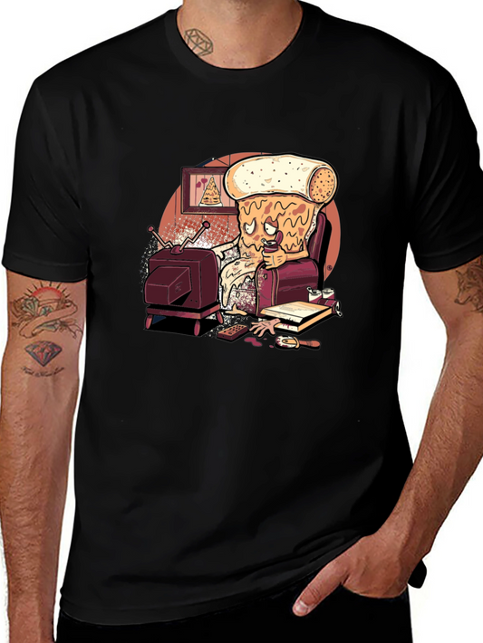 Pizza Slice Couch Potato Graphic Tee