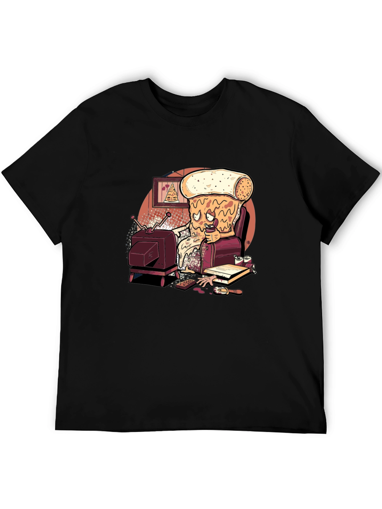 Pizza Slice Couch Potato Graphic Tee